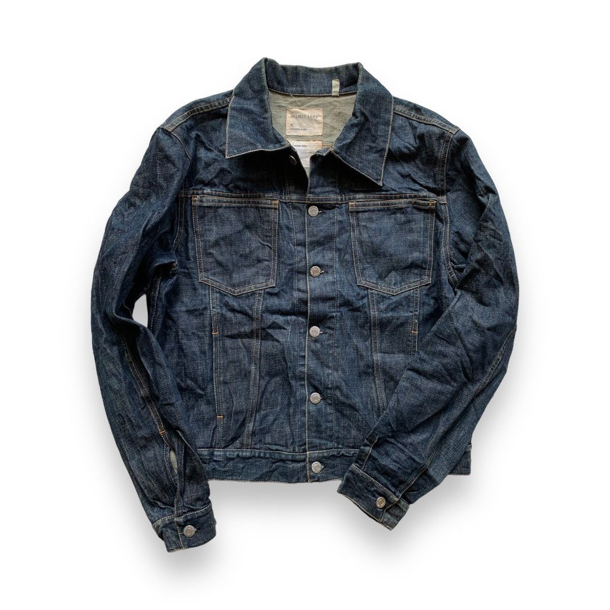 HELMUT LANG 1998 DIRT WASH DENIM JACKET – OBTAIND