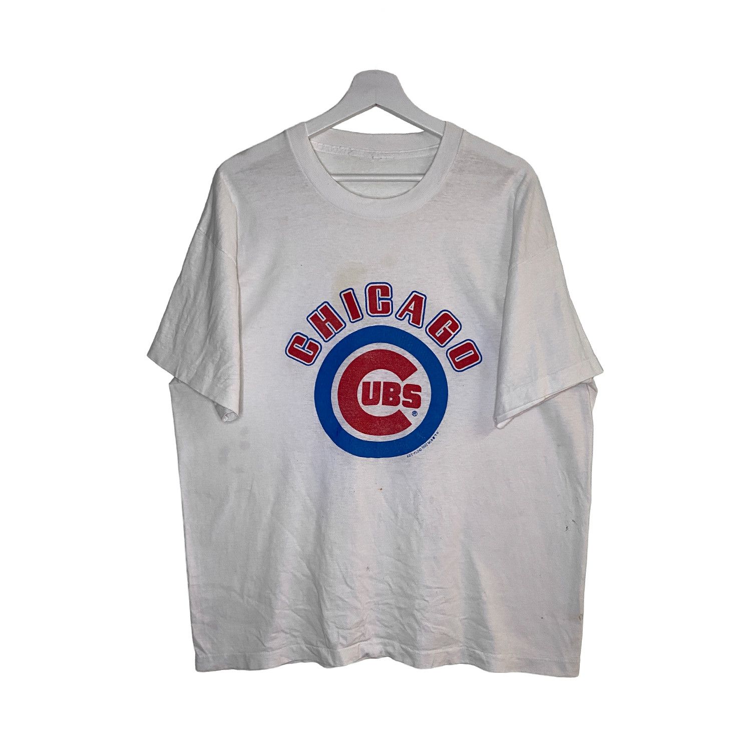 MLB 1992 Chicago Cubs MLB Distressed Thrashed Vintage Tee White Size US XL / EU 56 / 4 - 1 Thumbnail