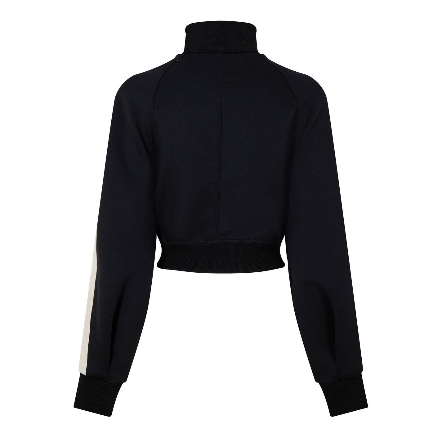Palm Angels o1g2r1mq0325 Cropped Tracksuit Jacket in Black & White Size L / US 10 / IT 46 - 6 Thumbnail