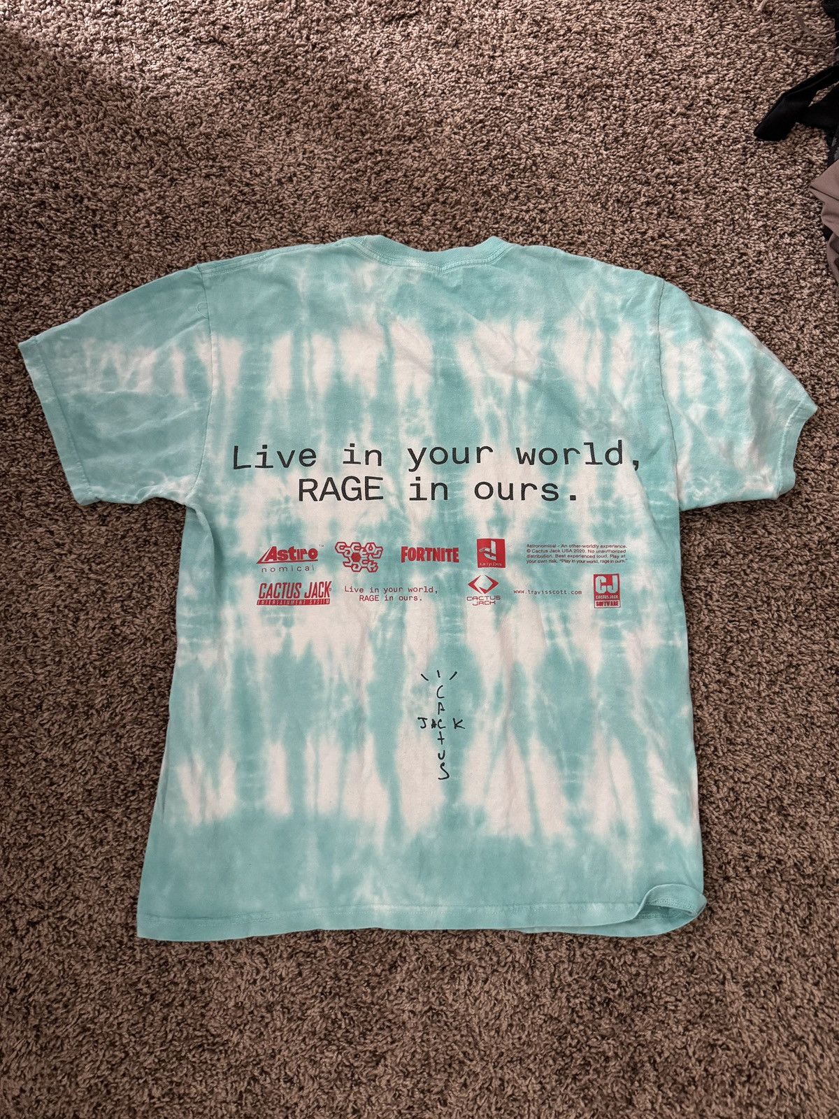Travis Scott Travis Scott The Scotts World Tie Dye T-shirt Size US M / EU 48-50 / 2 - 2 Thumbnail