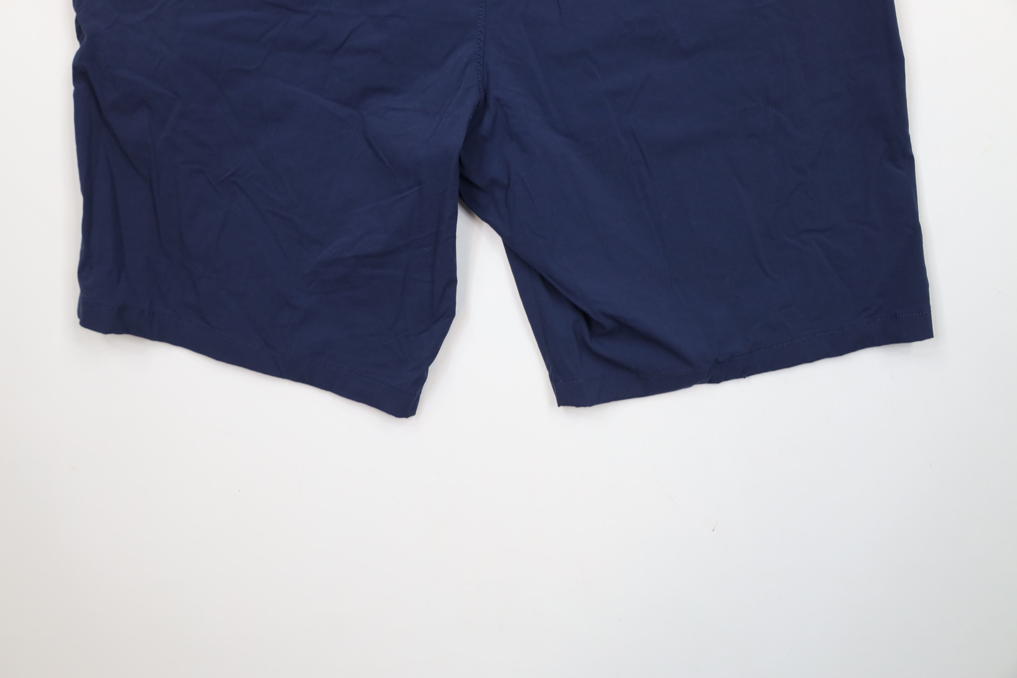 J.Crew × Vintage J Crew Tech Above Knee Golfing Golf Chino Shorts Navy Blue Size US 35 - 14 Thumbnail