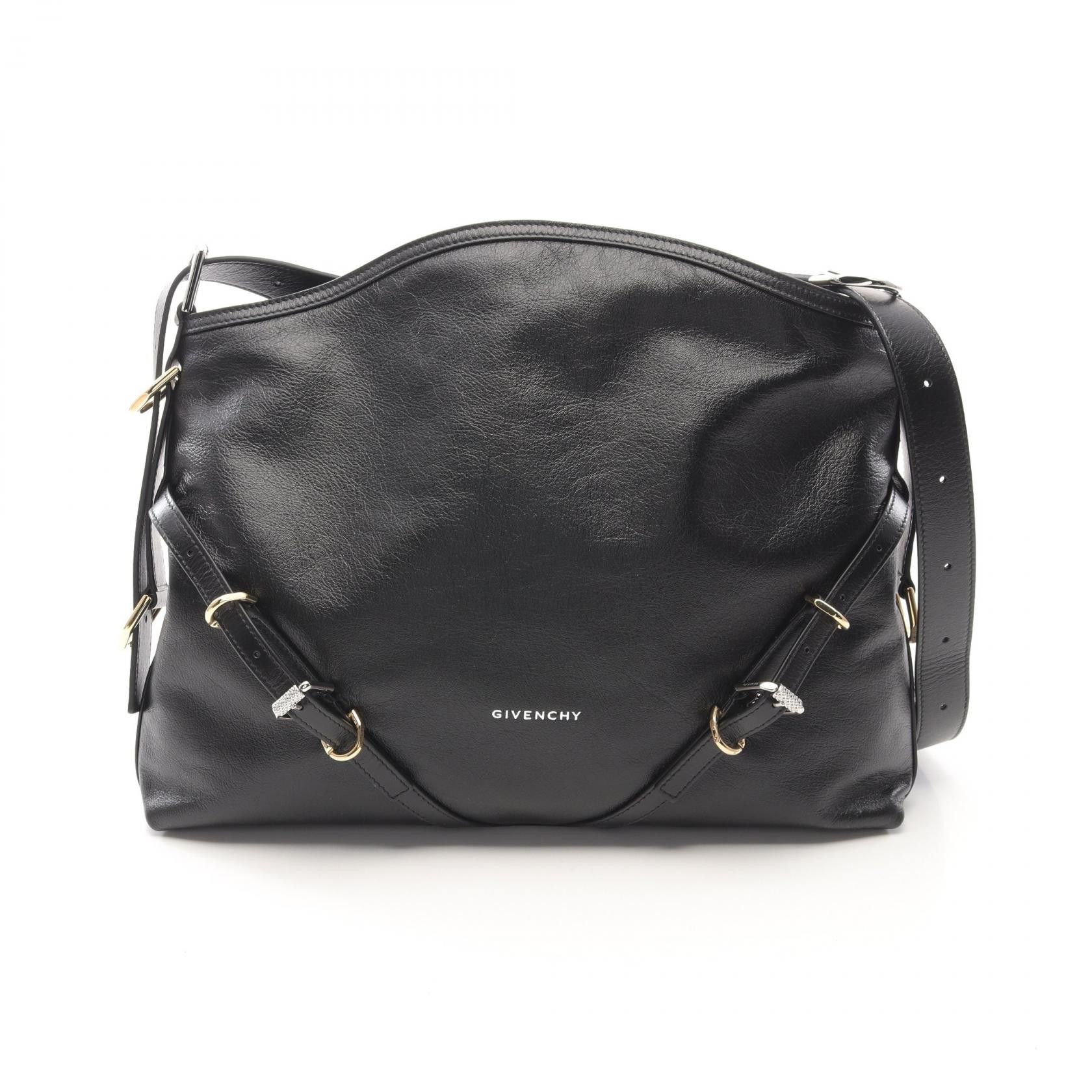 Givenchy Givenchy Voyou Medium Leather Shoulder Bag Leather Shoulder Bag Bb50Ssb1Q7001 in Black, Women's