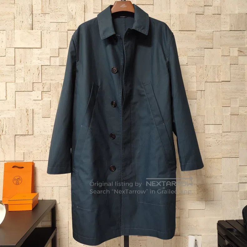 Hermes Hermes Long Green Windbreaker Size US M / EU 48-50 / 2 - 1 Thumbnail