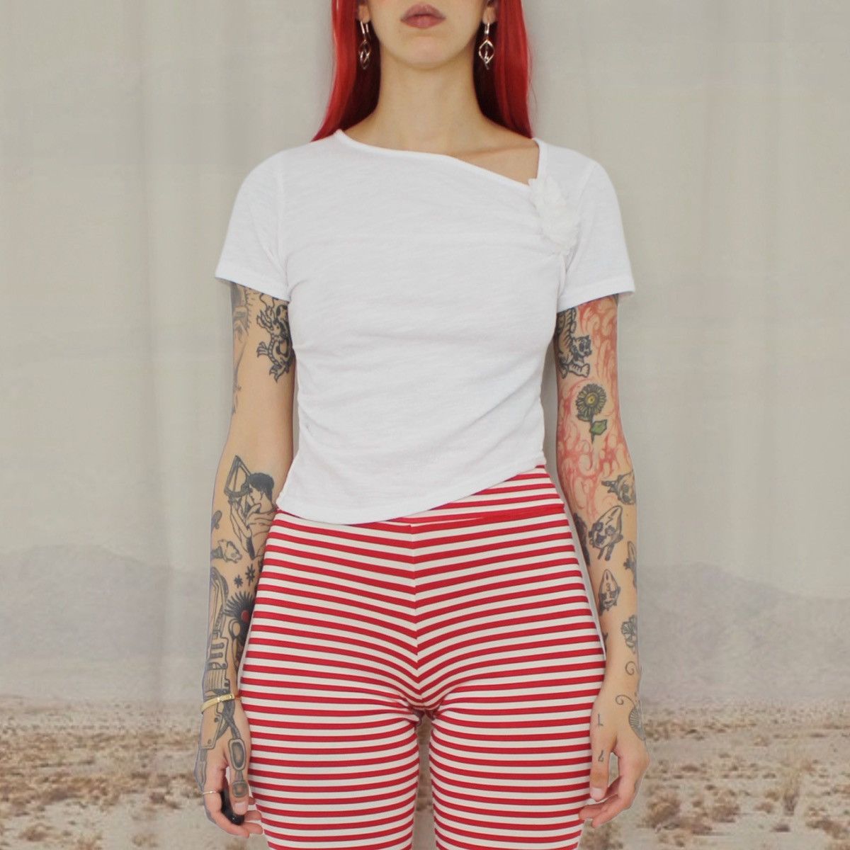 Vintage 🪽WHITE BABY TEE🪽 Size S / US 4 / IT 40 - 1 Thumbnail