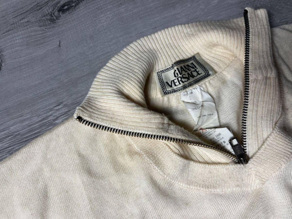 Versace Gianni Versace Sweater Turtleneck zip Lana Wool size XLarge Size US XL / EU 56 / 4 - 4 Thumbnail