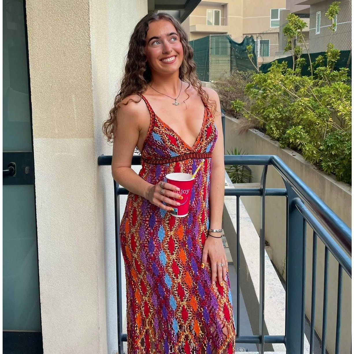 Zara ZARA BLOGGER FAVE!!! V-Neck Midi Dress NWT Size L / US 10 / IT 46 - 18 Thumbnail