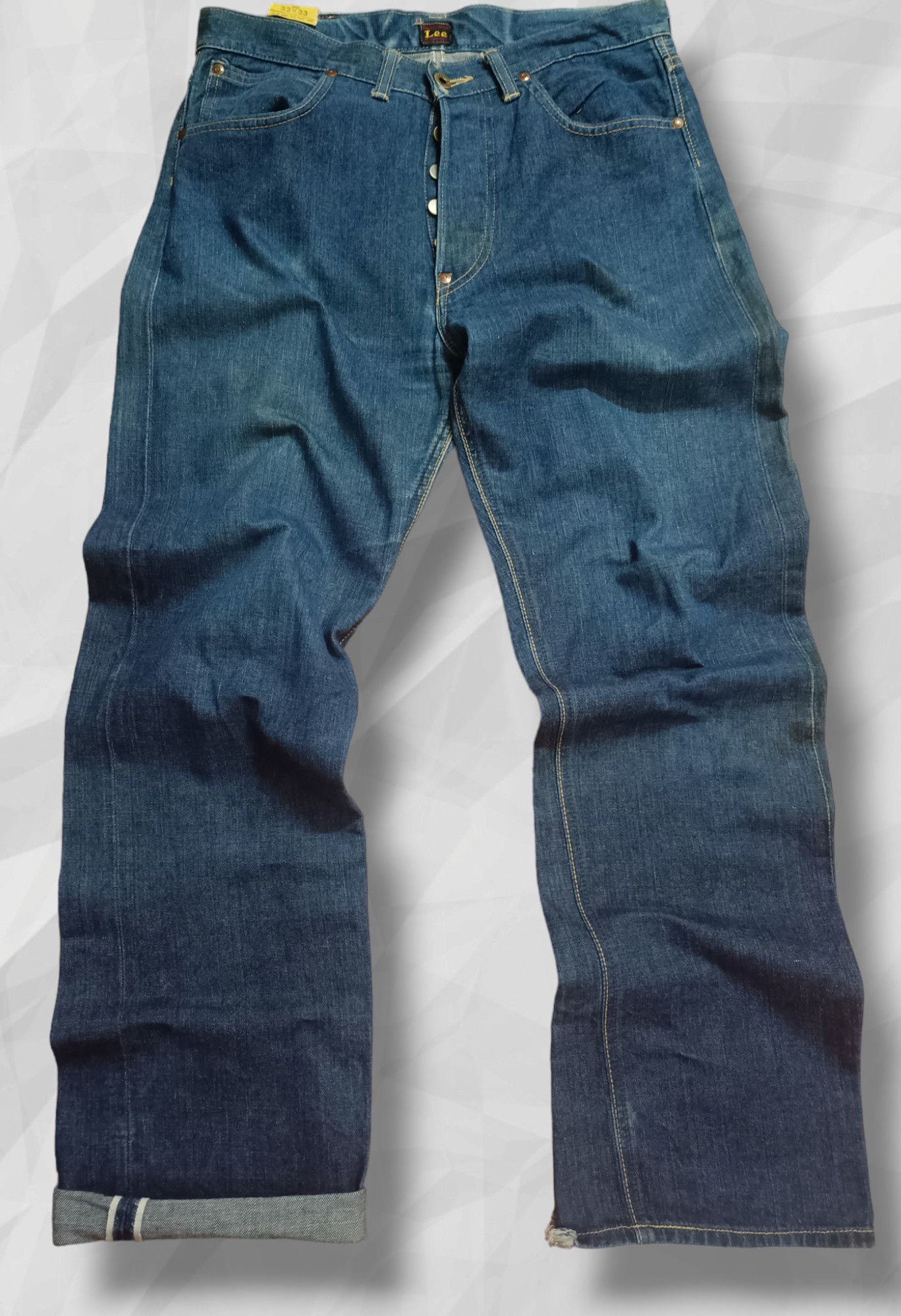 image of Distressed Denim x Lee VTG 30S Lee Cowboy 101B Selvedge (Limited) in Check, Men's (Size 32)