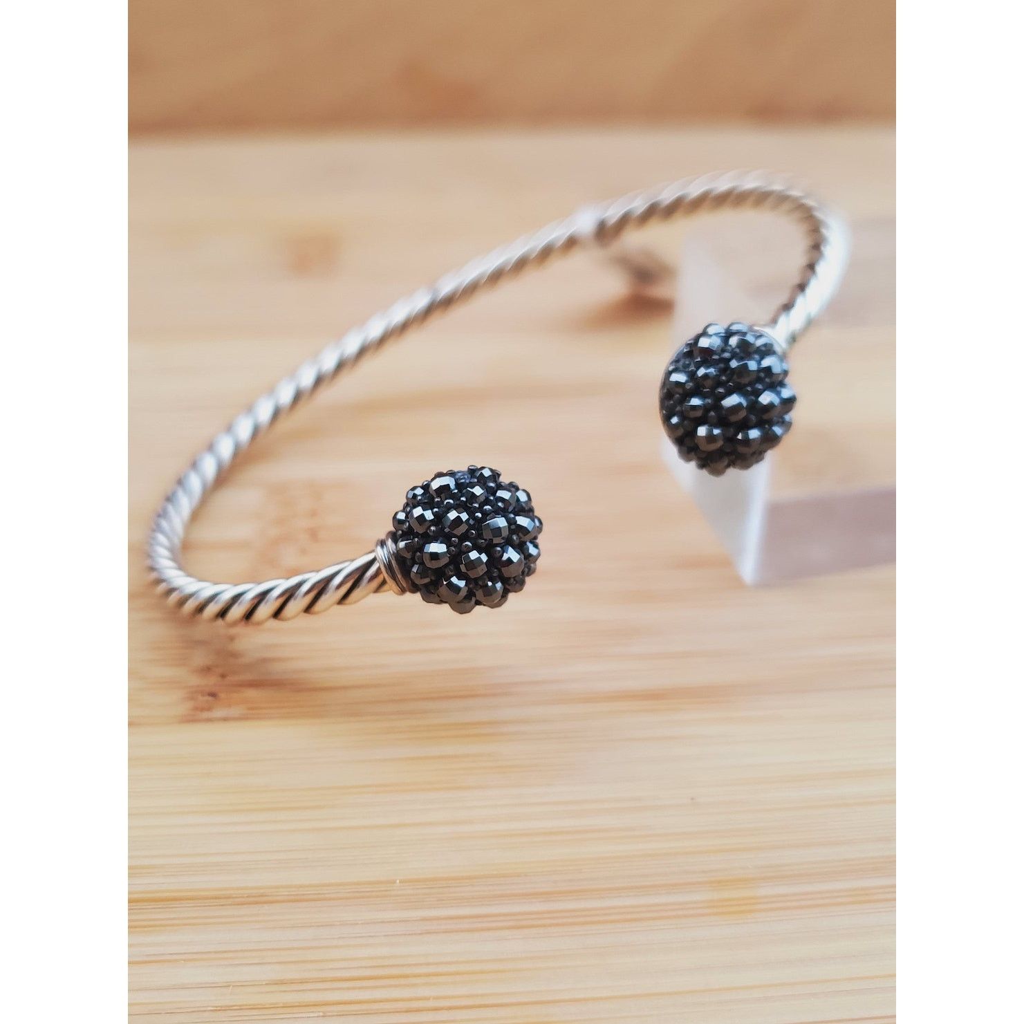David Yurman David Yurman Hematite Berries Cable Sterling Silver Bracelet Size ONE SIZE - 7 Thumbnail