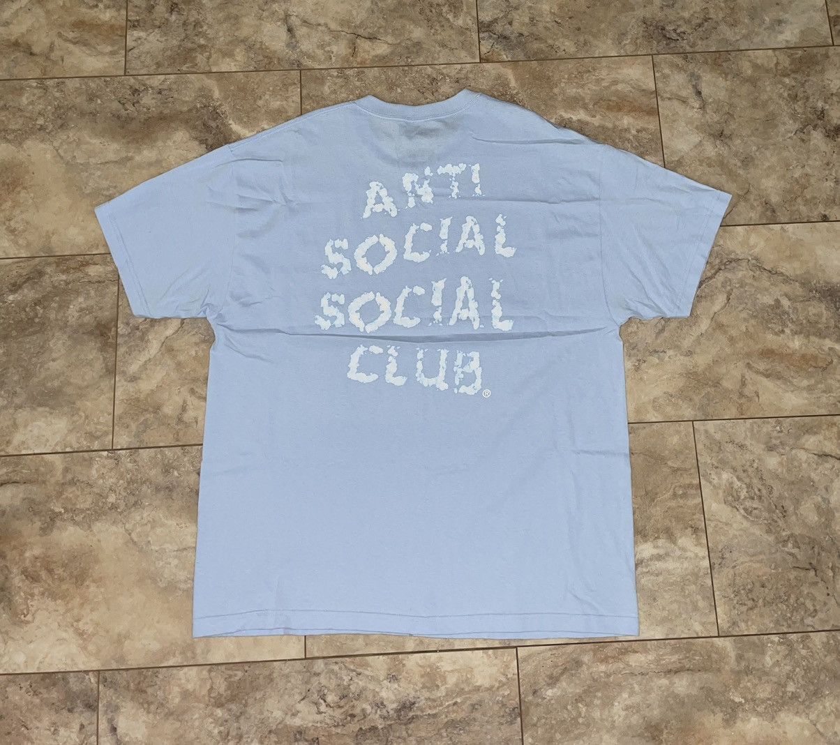 image of Ds Anti Social Social Club Party Cloudy T-Shirt Blue 2Xl , Men's