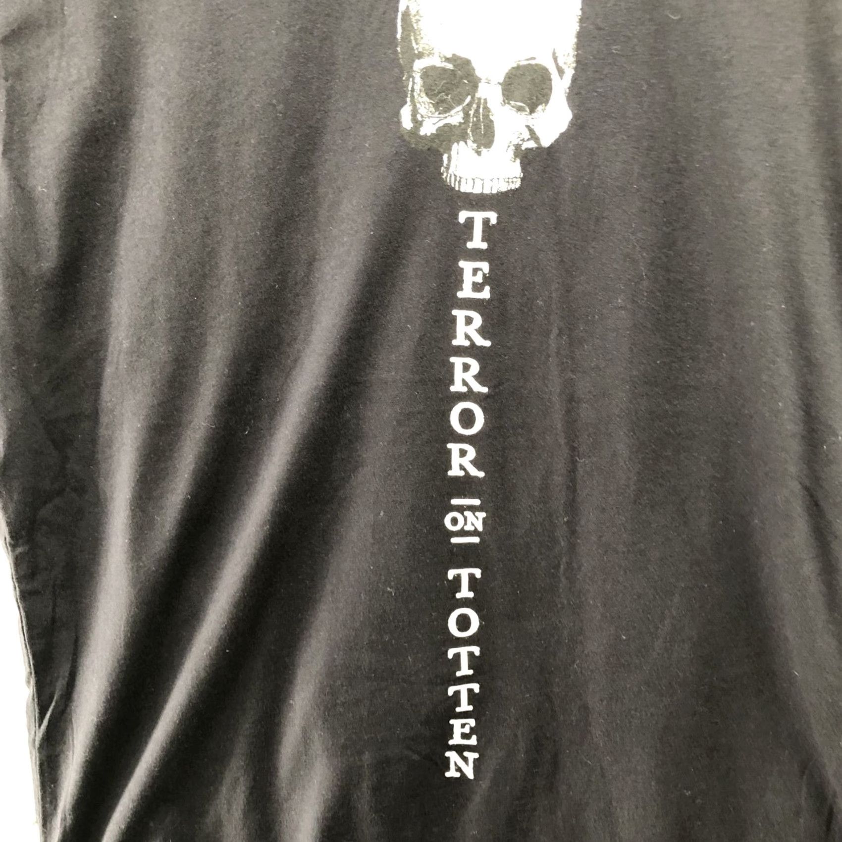 Vintage Terror On Totten Halloween T Shirt Mens L Graphic Haunted House Scary Black Size US L / EU 52-54 / 3 - 4 Thumbnail