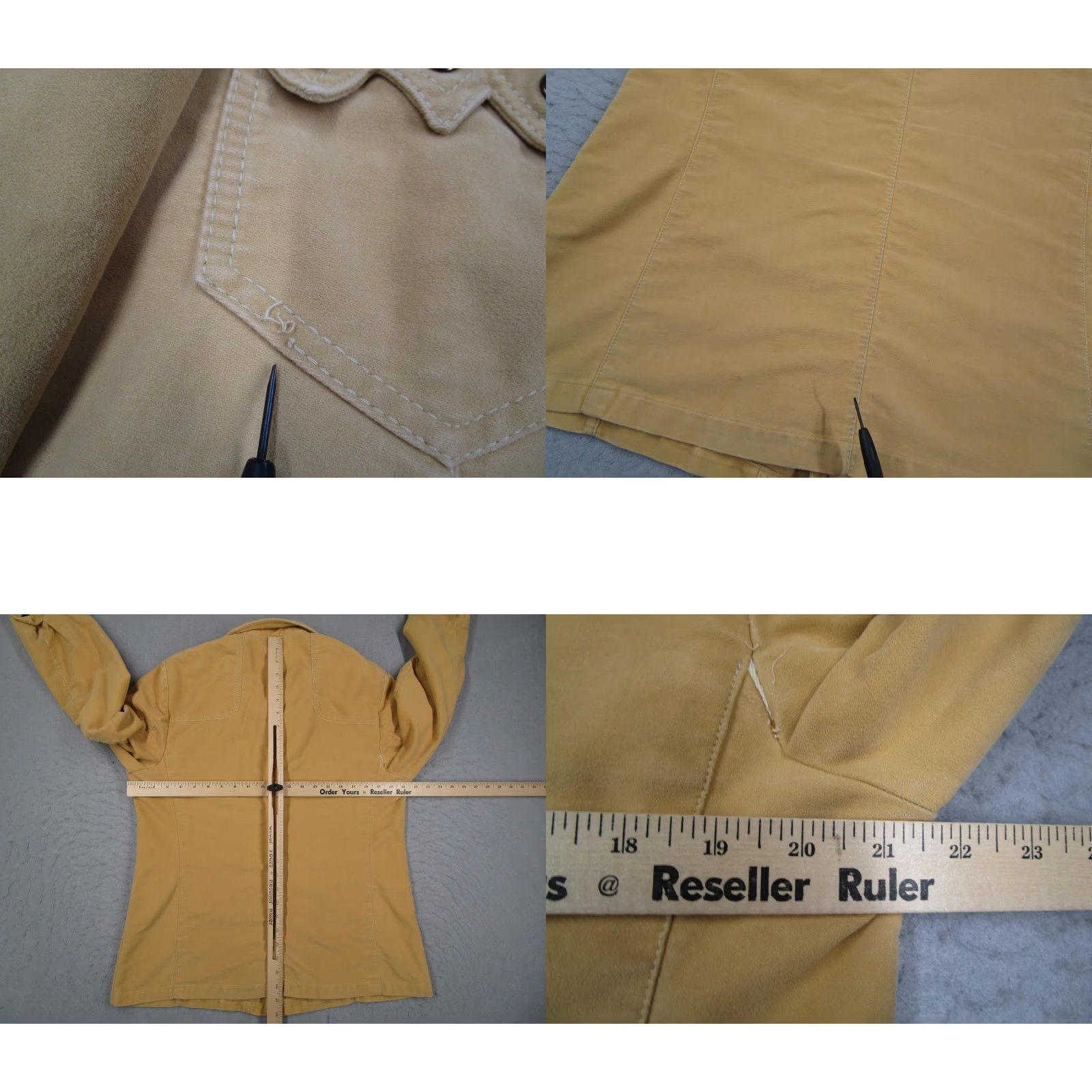 Vintage VINTAGE Europe Craft Jacket Mens 46 Western Snap Front Tan Beige Cotton Mid-Length Size US S / EU 44-46 / 1 - 8 Thumbnail