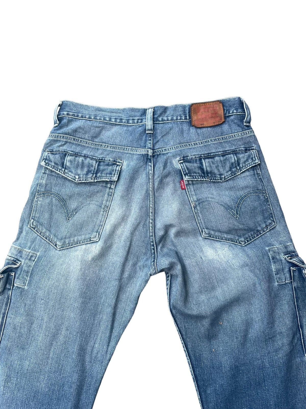 Levi's × Vintage Vintage 2003 Levis 503 e Side Pocket Distresed Denim Size US 34 / EU 50 - 8 Thumbnail