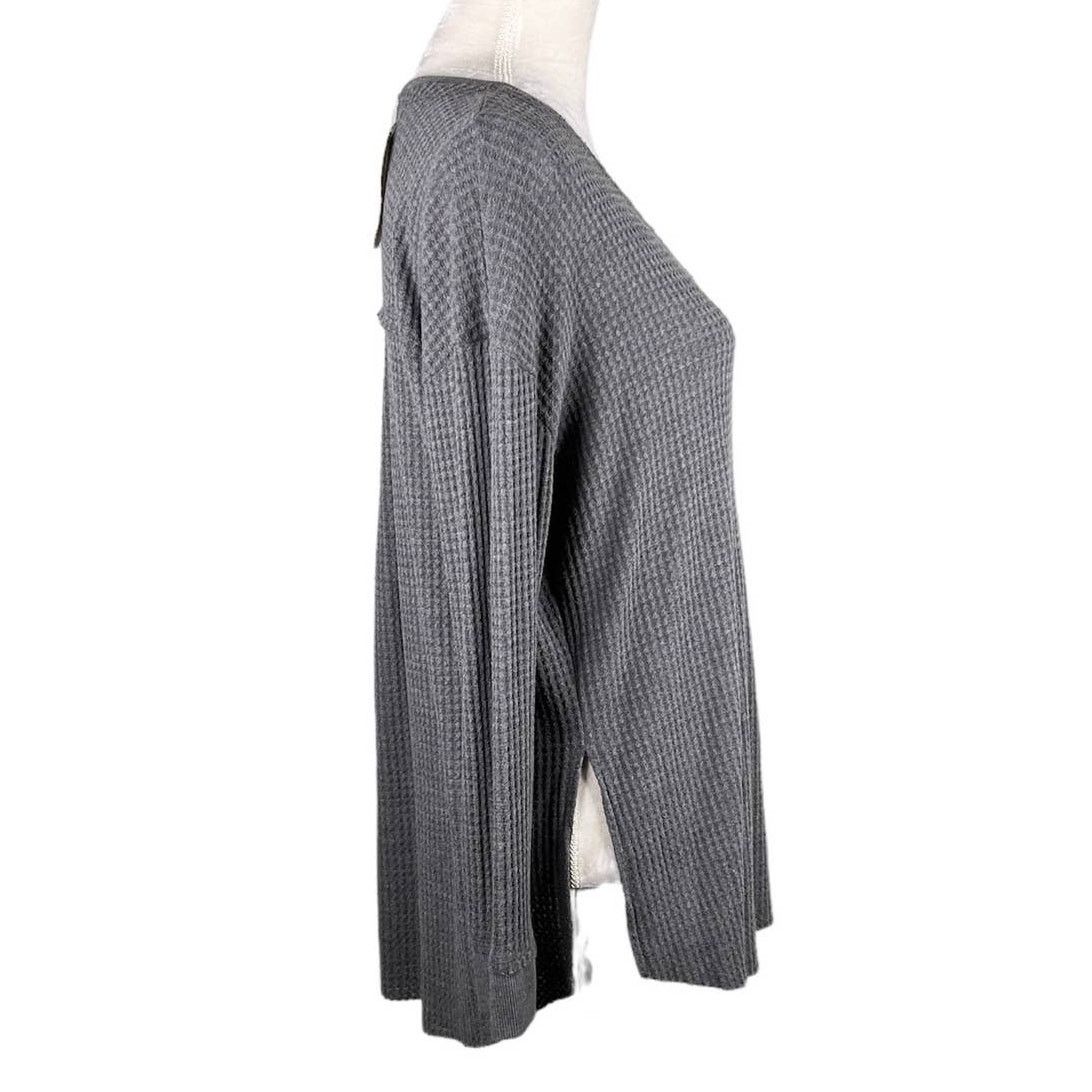 Other Altar'd State Thermal Top Charcoal Gray Waffle Small New Size S / US 4 / IT 40 - 9 Thumbnail