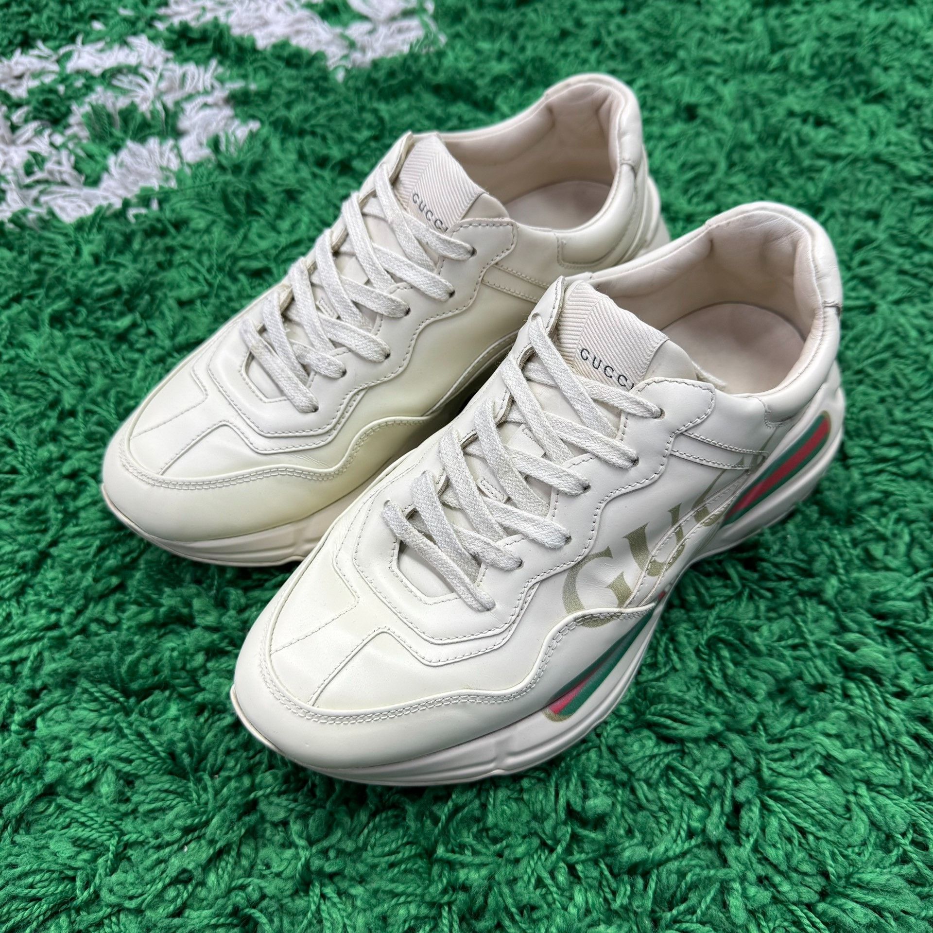 Gucci Gucci Size 37.5 Gold belt dad shoes 2501-Nextarrow Size US 5.5 / EU 38 - 1 Thumbnail