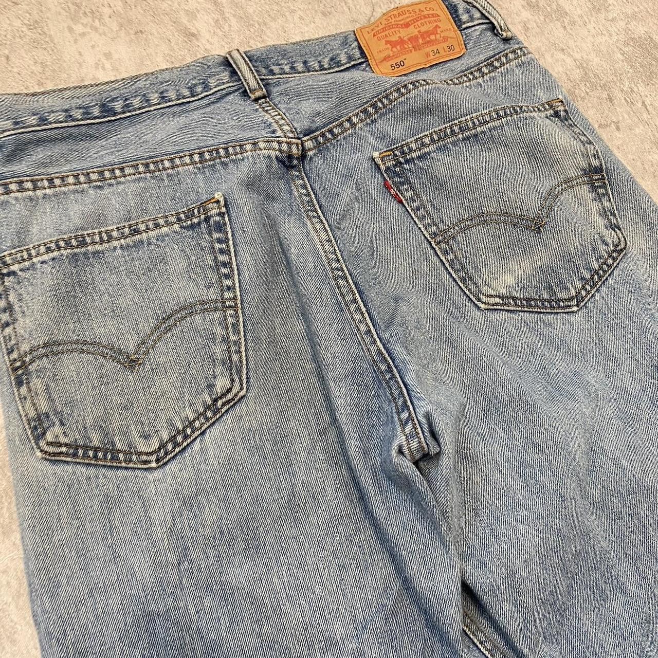 Levi's Levi's 550 blue denim jeans Baggy skate vintage y2k Size US 32 / EU 48 - 3 Thumbnail