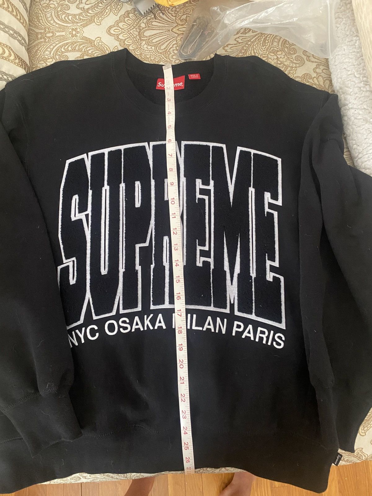 Supreme Supreme Cities Arc Crewneck [black] Size US M / EU 48-50 / 2 - 2 Thumbnail