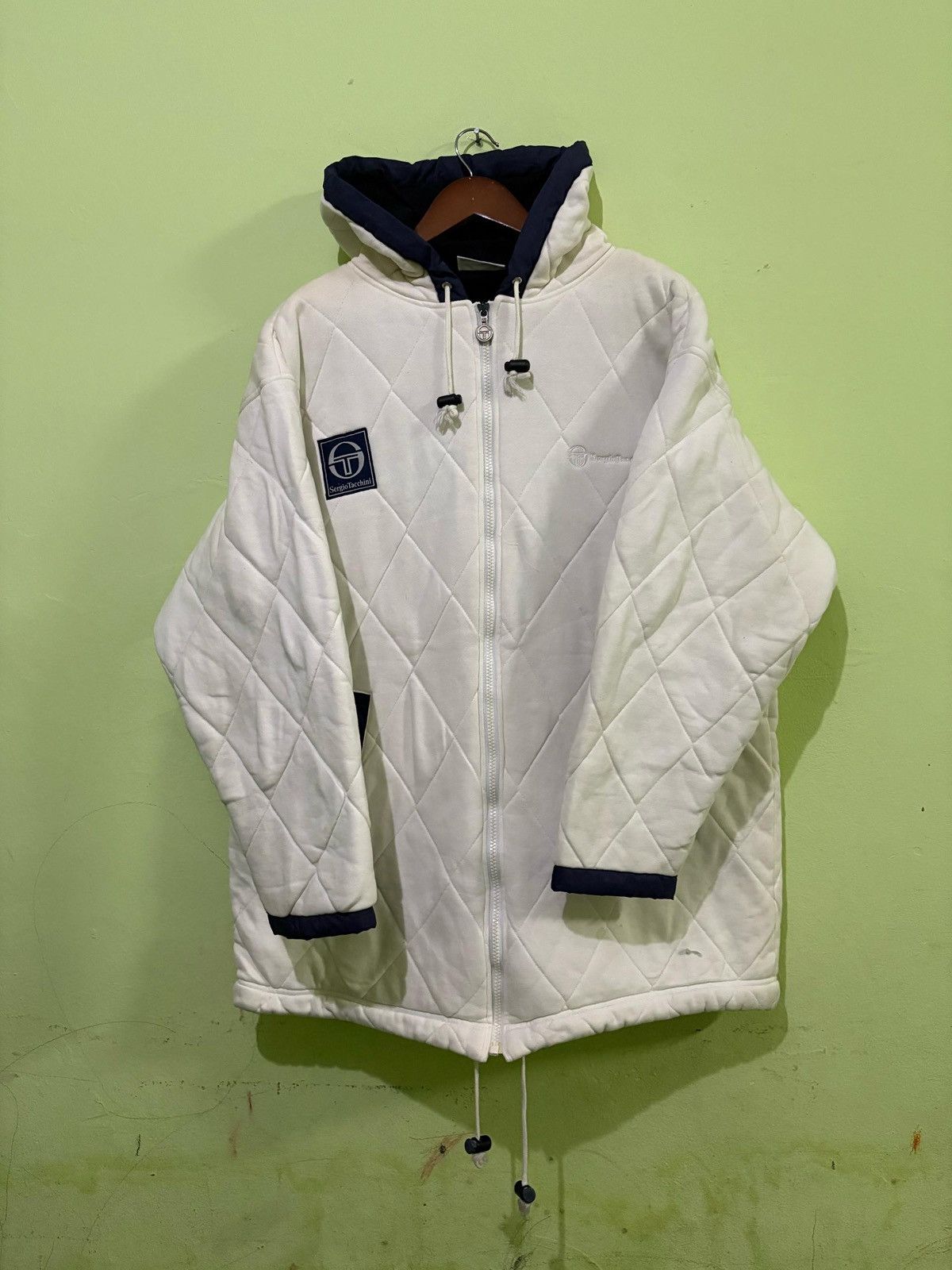 Sergio Tacchini Vintage Sergio Tacchini Quilted Jacket Embroidery Logo Size US M / EU 48-50 / 2 - 1 Thumbnail