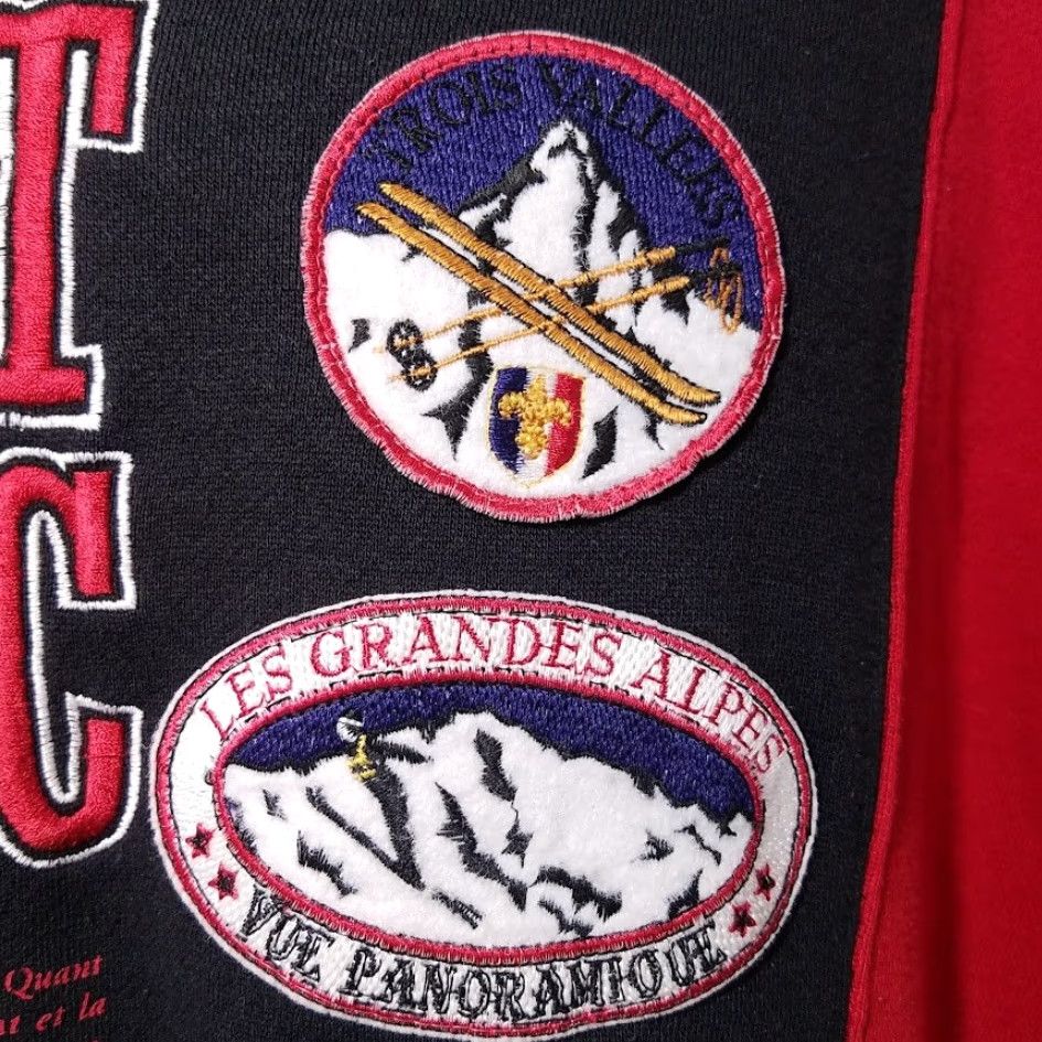 Express VINTAGE Express Sweatshirt Shirt Mens XL Red Mont Blanc Ski 80s Les Grandes Alpes Winter Skiing Size US XL / EU 56 / 4 - 4 Thumbnail