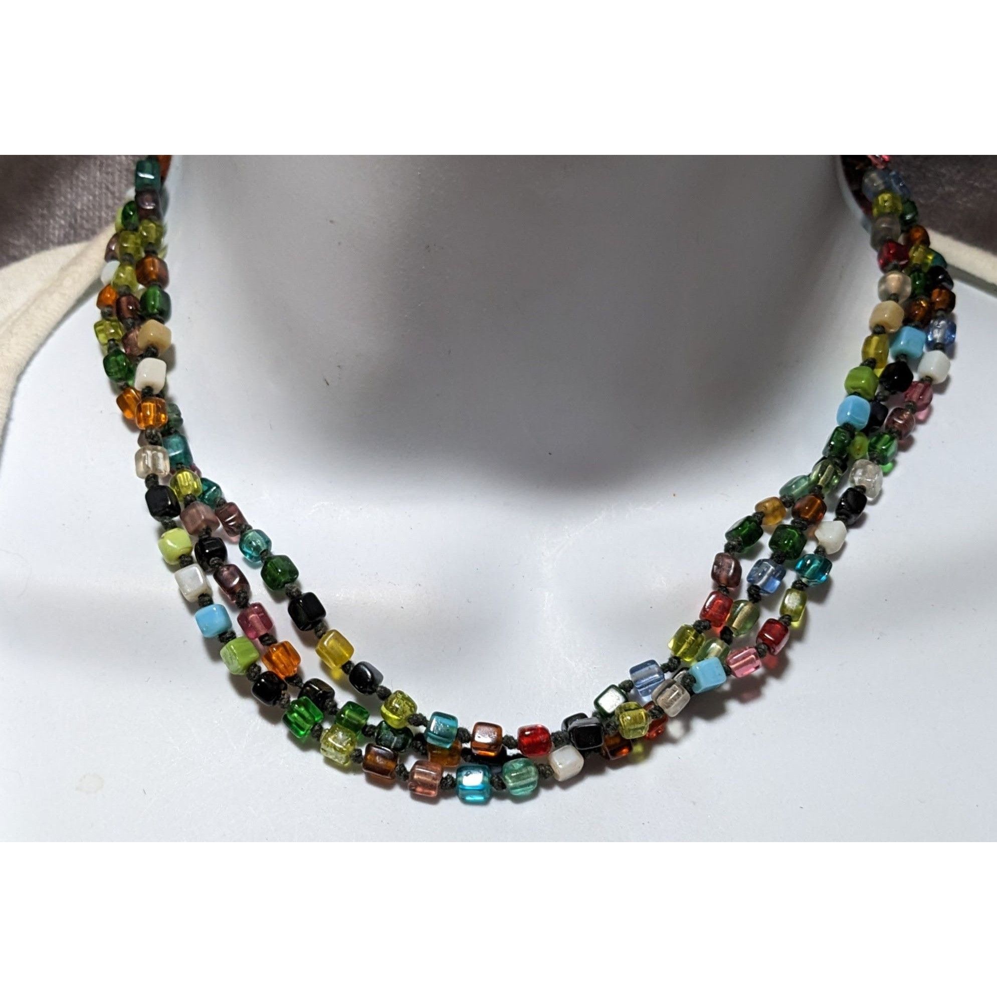 Other Rainbow Multilayer Glass Necklace Size ONE SIZE - 4 Thumbnail