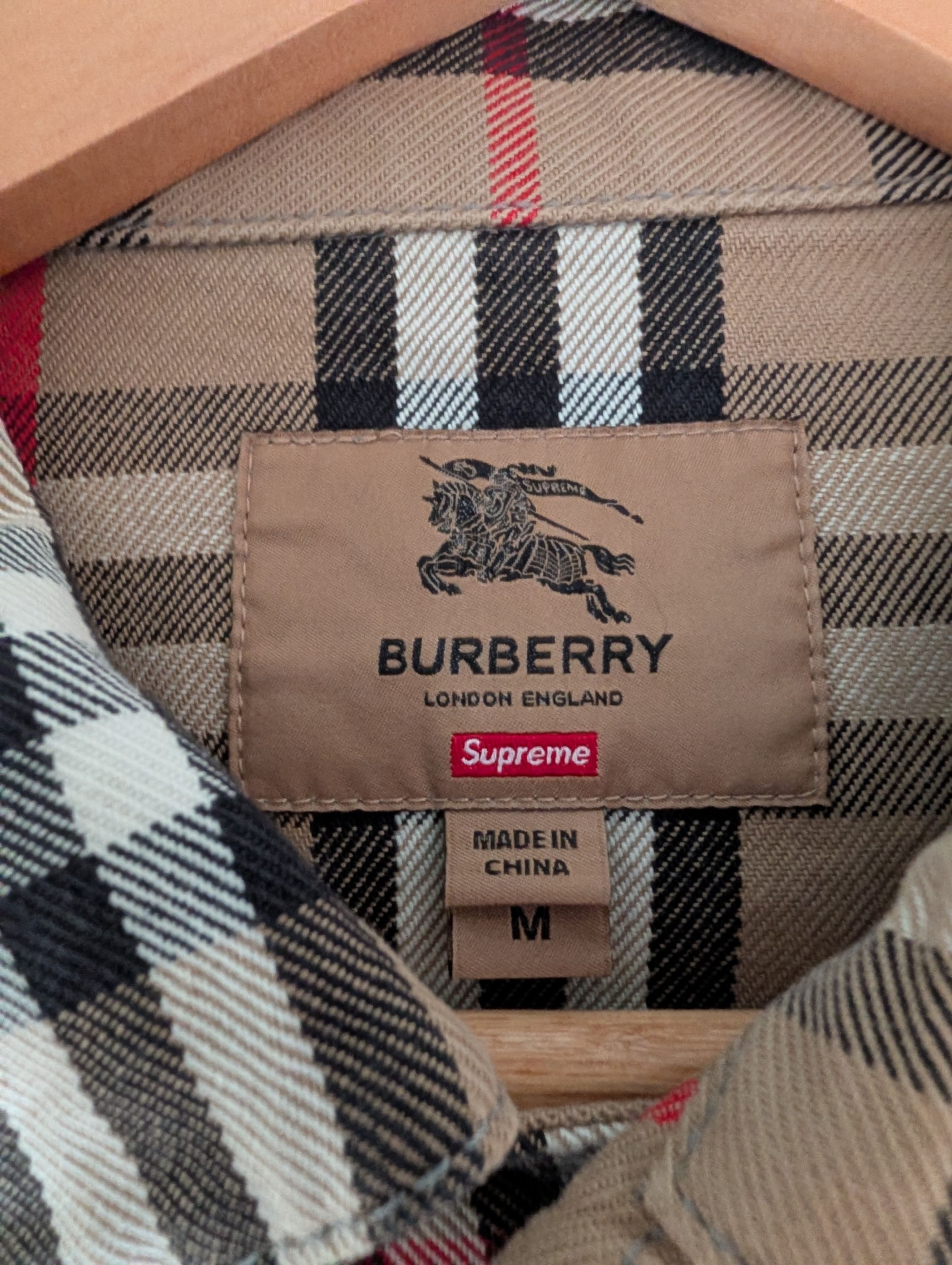 Burberry × Supreme Supreme x Burberry Denim Trucker Jacket Size US M / EU 48-50 / 2 - 7 Thumbnail