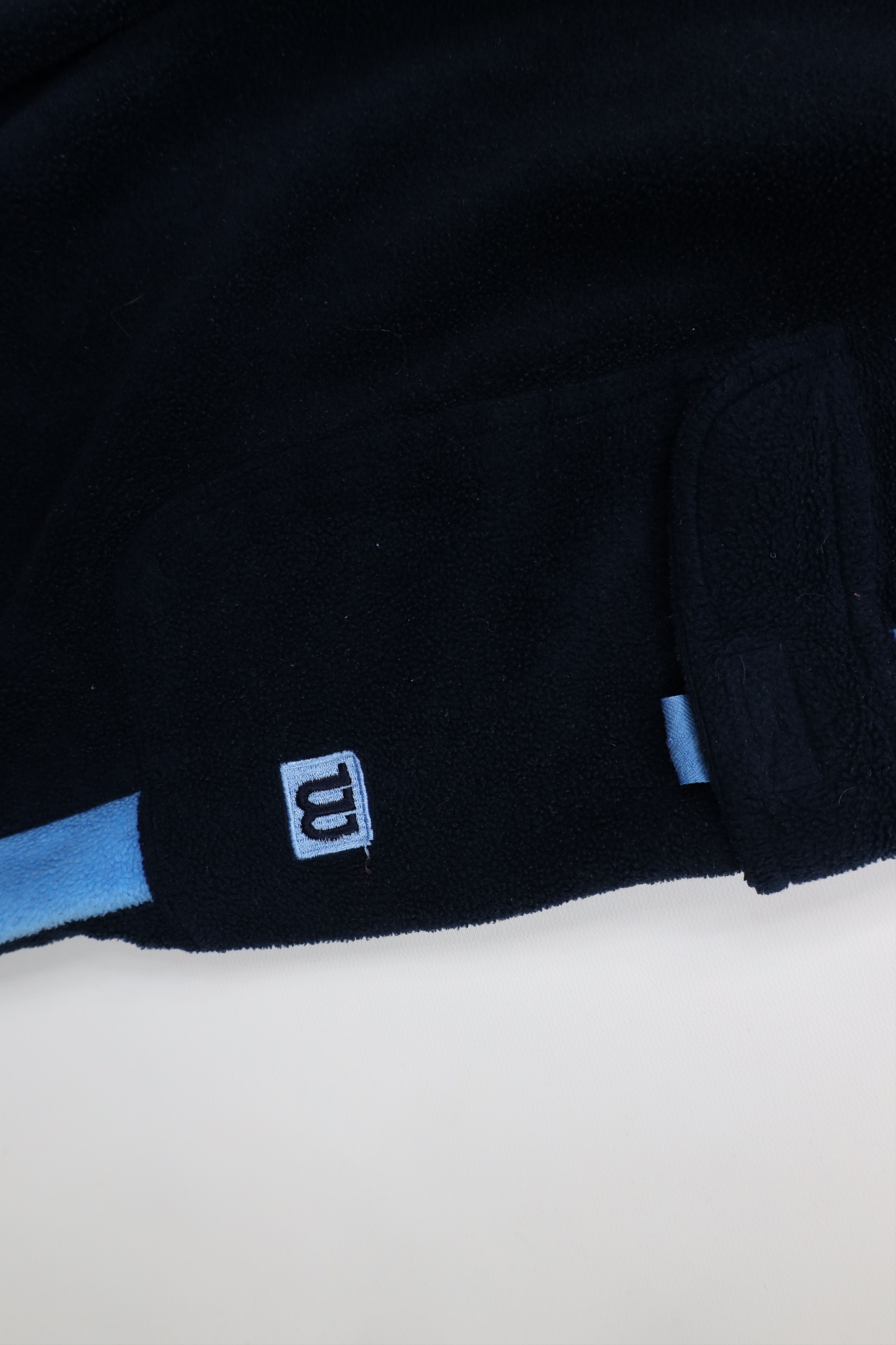 Vintage Vintage 90s Y2K Wilson Wide Leg Fleece Cargo Sweatpants Blue Size US 44 / EU 60 - 6 Thumbnail
