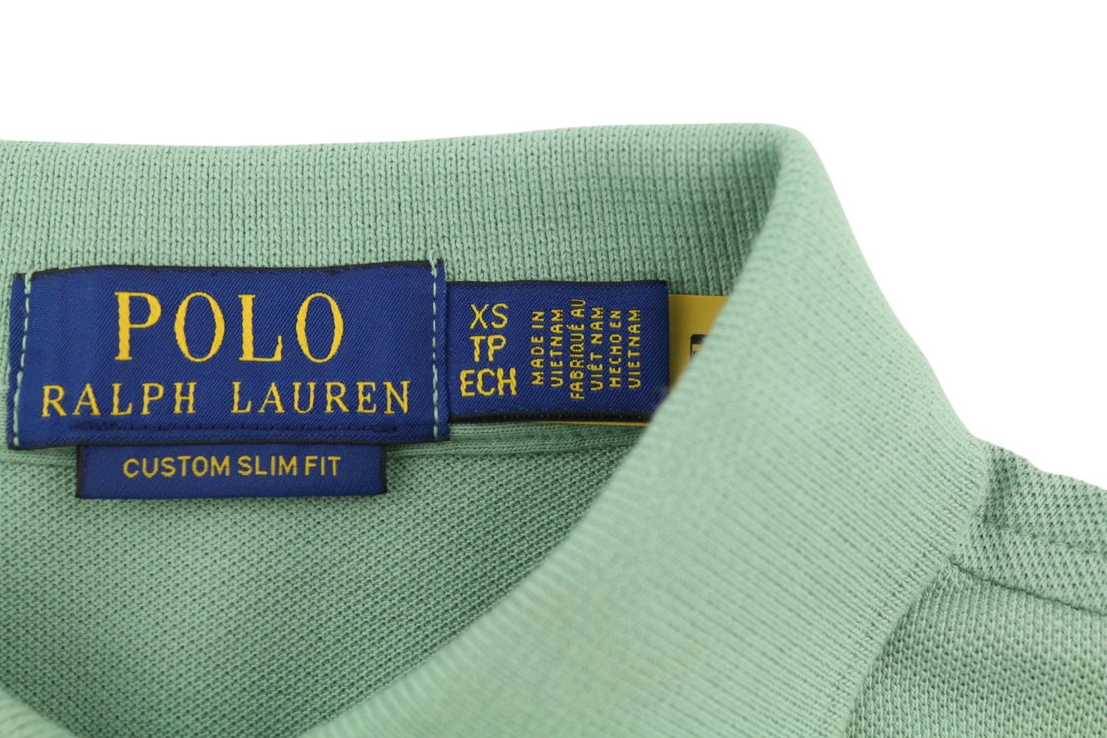 Polo Ralph Lauren CUSTOM SLIM FIT XS Green Short Sleeve Polo T-Shirt 84570 Size US XS / EU 42 / 0 - 5 Thumbnail
