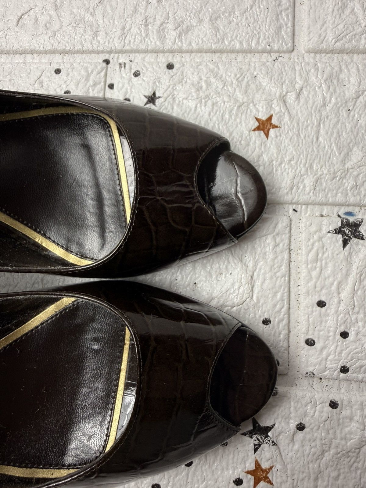 Ralph Lauren LAUREN Ralph Lauren Heels U8.5 UK6 EUR40 Croc Embossed Size US 8.5 / IT 38.5 - 10 Thumbnail