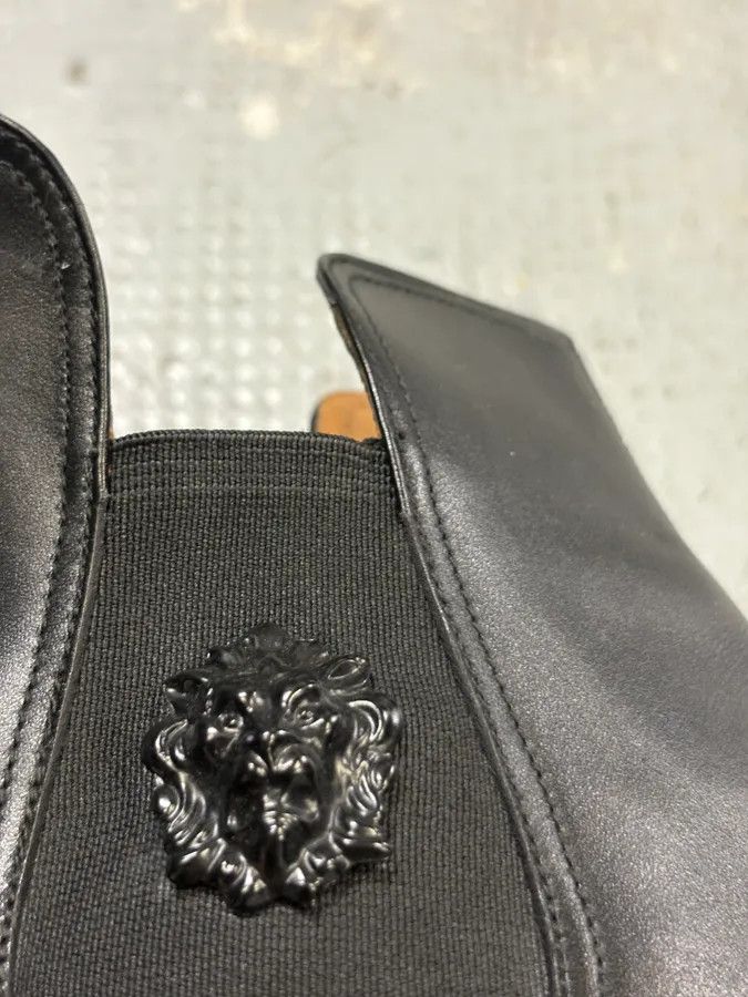 Versace Versace Black Leather Classy Chelsea Biker Boots Size US 11 / EU 44 - 9 Thumbnail
