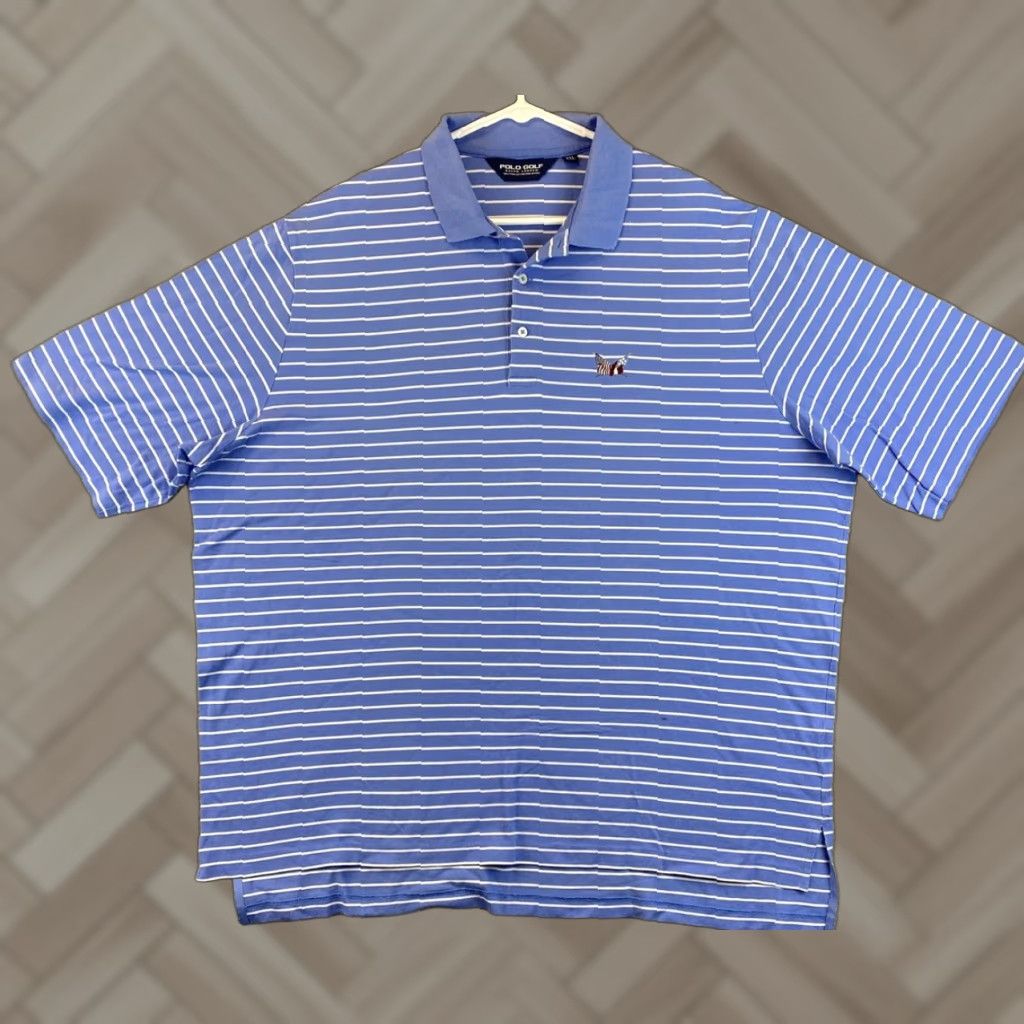 Polo Ralph Lauren Polo Ralph Lauren Men’s Adult Size 2XL Polo Golf Blue Cotton Short Sleeve /78-41 / Basic / See Pictures Size US XXL / EU 58 / 5 - 1 Thumbnail