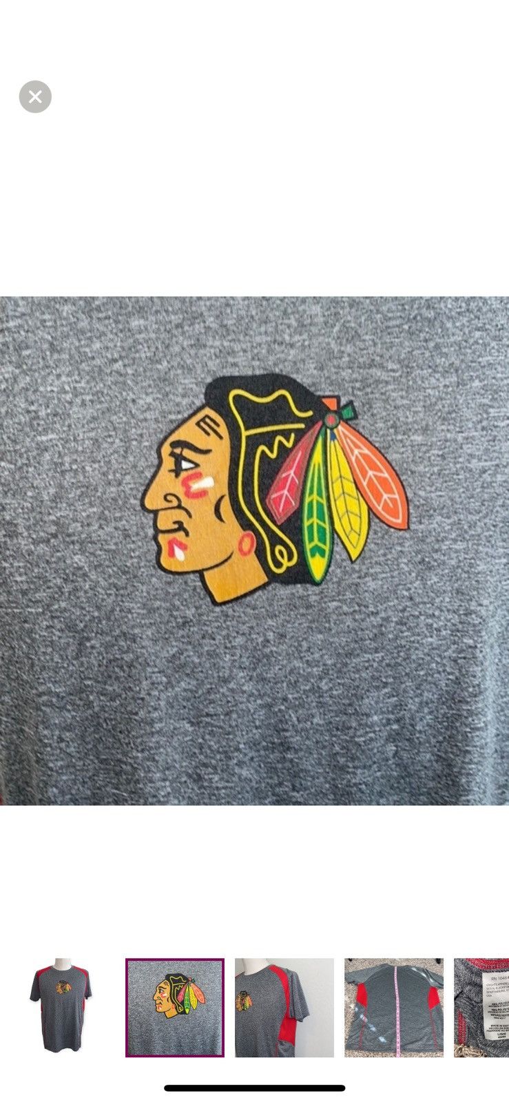 NHL NHL large Chicago Blackhawks athletic tee Size US L / EU 52-54 / 3 - 4 Thumbnail