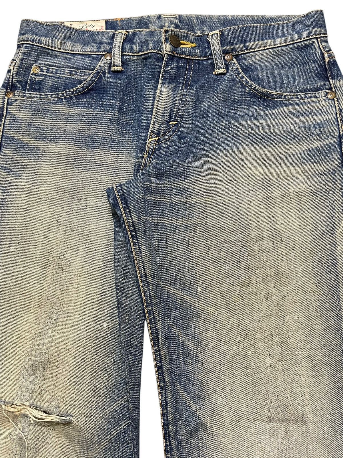 Lee Vintage Lee Mud Faded Wash Distress Style Jeans Size US 30 / EU 46 - 4 Thumbnail