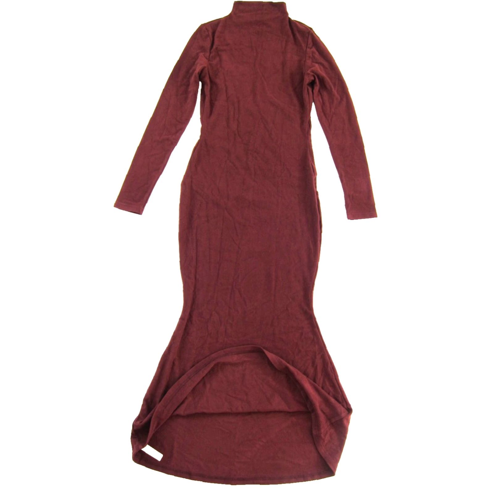 Vintage OGL NWT Merlot Red Rayon Stretch Long Sleeve Mock Neck Long Dress M Medium Dress Womens Size M / US 6-8 / IT 42-44 - 5 Thumbnail