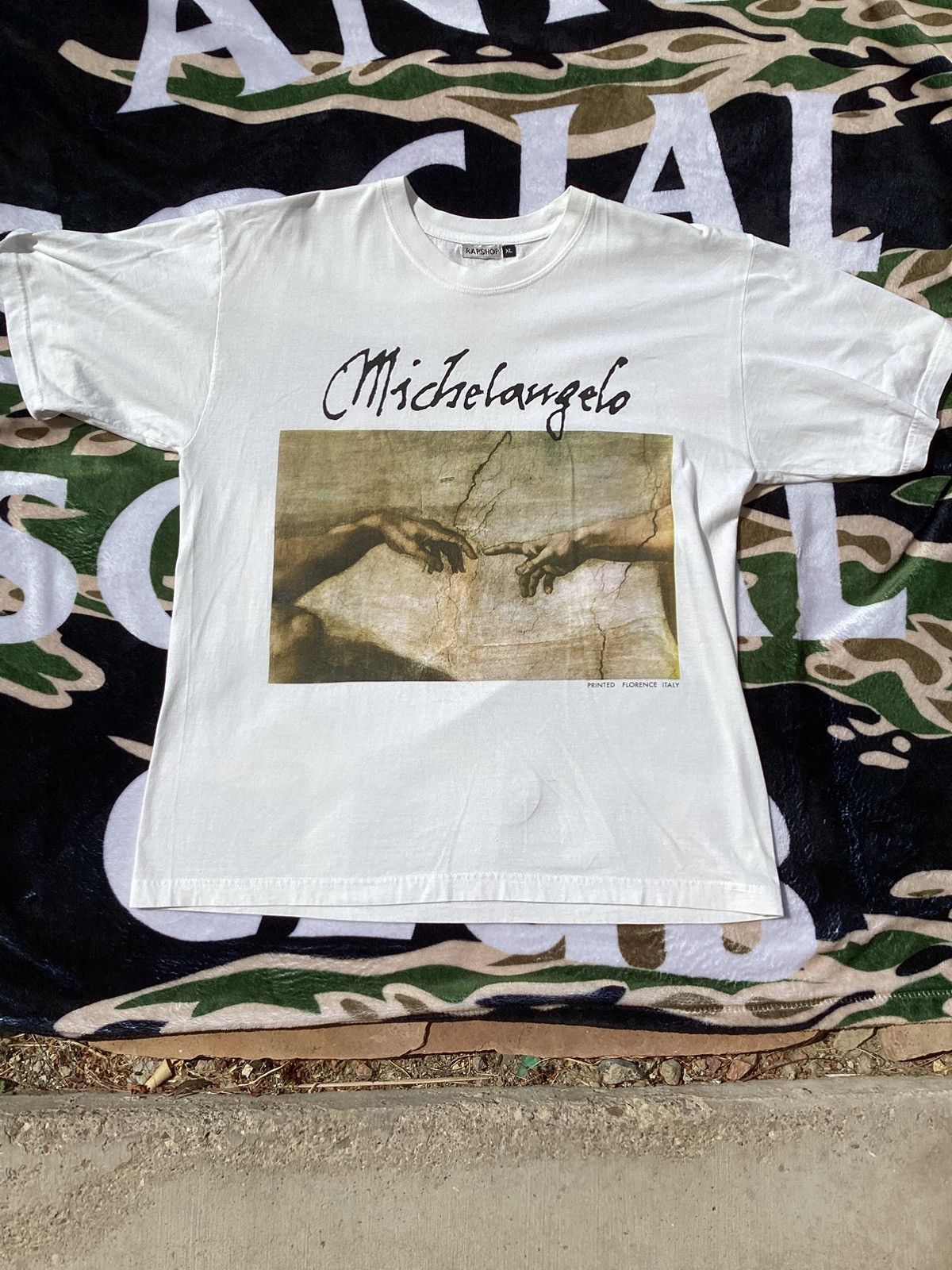トップス 90s Michelangelo Buonarroti t-shirt David | Michelangelo Buonarroti | Short-Sleeve Unisex T