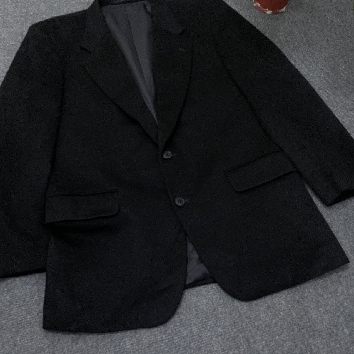 Designer Vintage Cashmere Black Blazer Size 38R - 2 Thumbnail