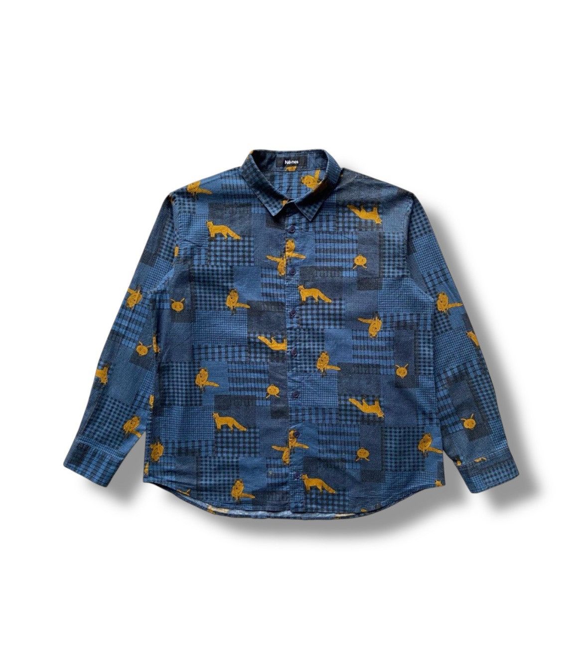 Issey Miyake × Japanese Brand × Ne-Net Ne net Wolf Print Shirt Size US M / EU 48-50 / 2 - 1 Thumbnail