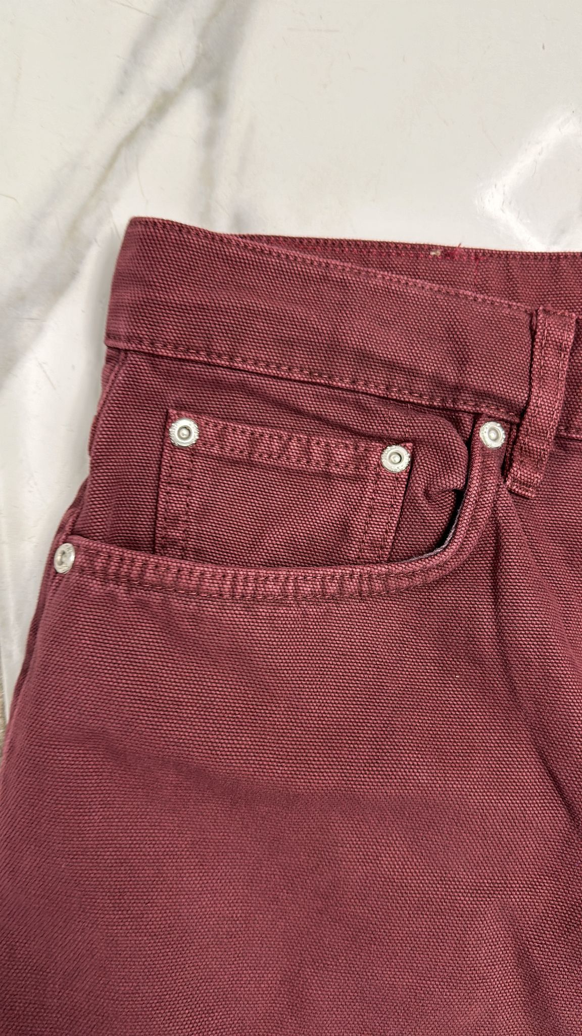 Stussy × Vintage Stussy Big Ol Jean Wine Size 33 Size US 33 - 6 Thumbnail