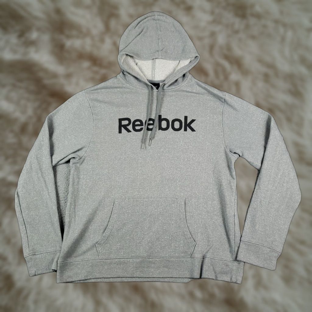 Reebok Reebok Gray Fleece Pullover Hoodie Sweatshirt Mens 2XL Fall Winter Sports Logo Size US XXL / EU 58 / 5 - 1 Thumbnail
