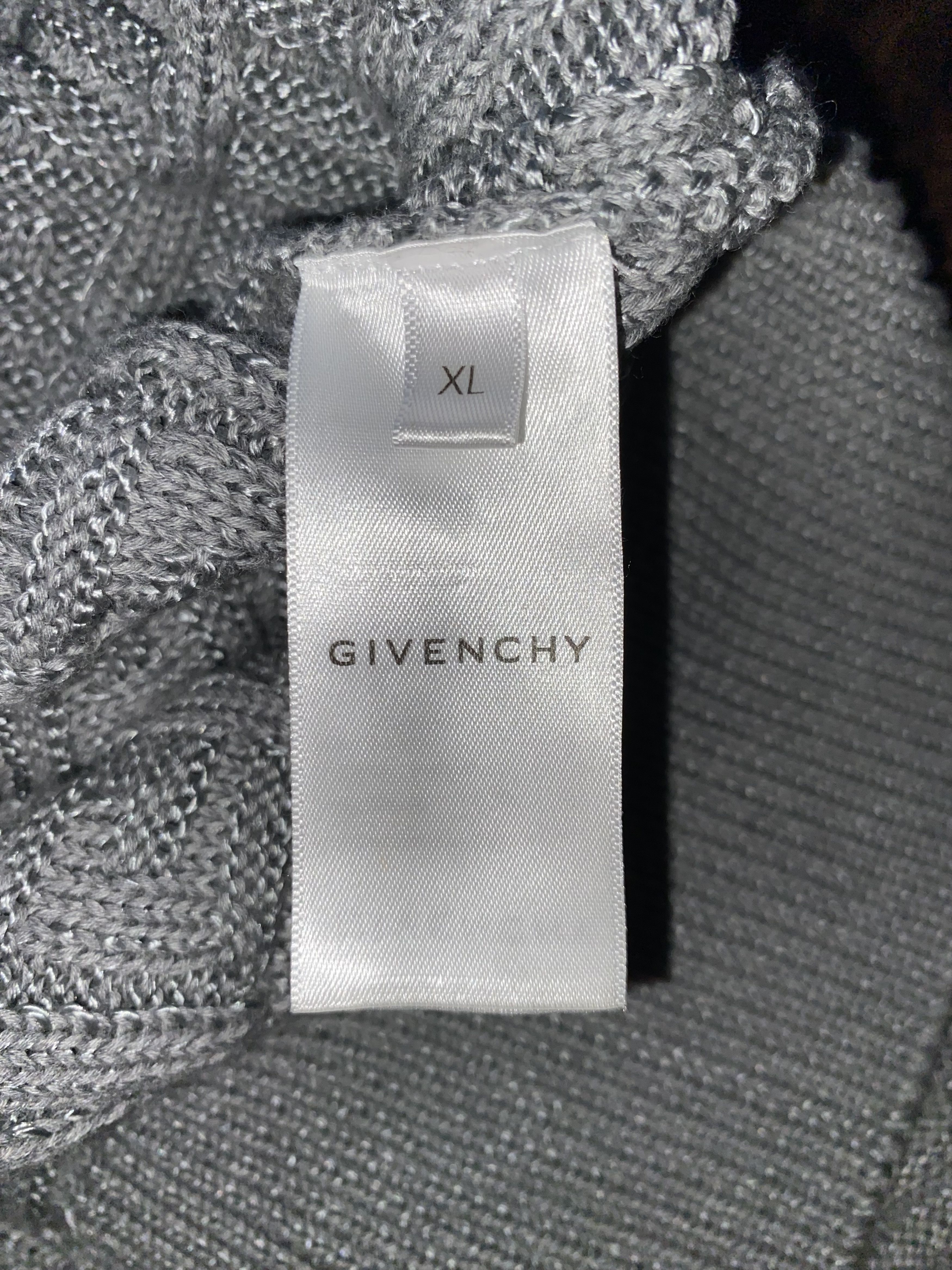 Givenchy Givenchy Grey Embossed 4G Sweater Size US XL / EU 56 / 4 - 5 Thumbnail