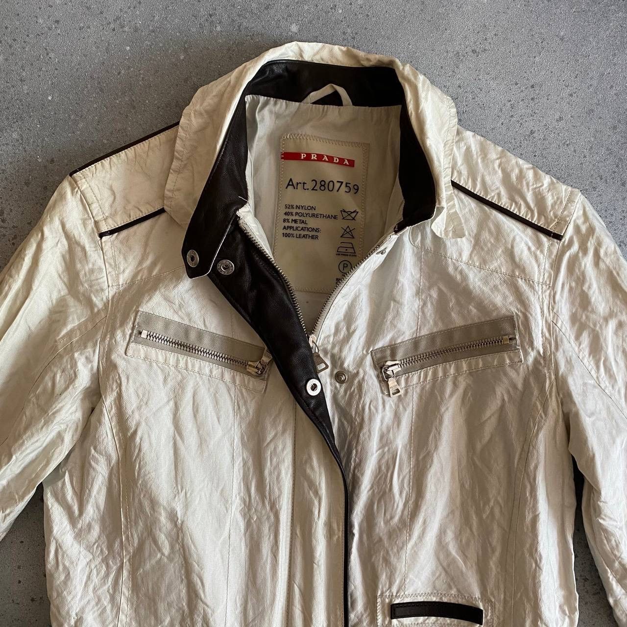 Prada Prada Vintage Nylon Belted Jacket Size S / US 4 / IT 40 - 5 Thumbnail