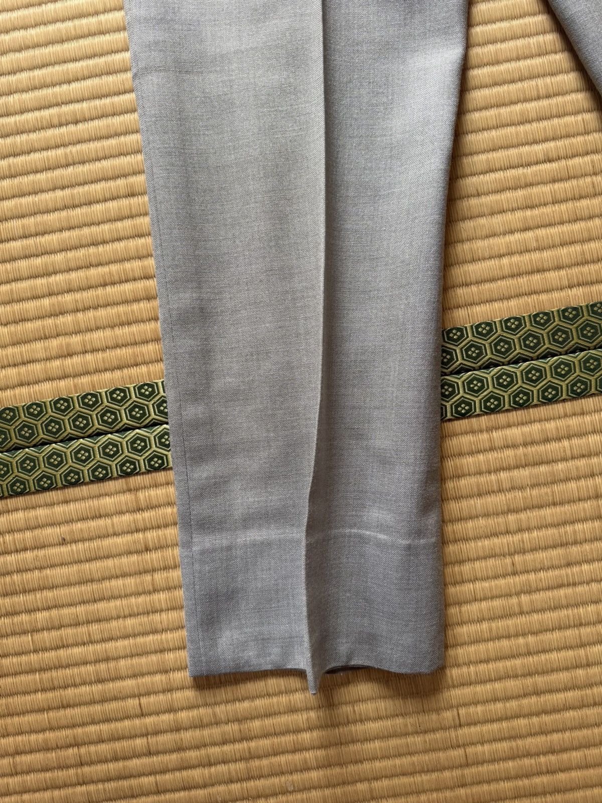 Other Spring&Summer Vintage Japanese Light Grey Linen–Wool Slacks Size US 32 / EU 48 - 7 Thumbnail