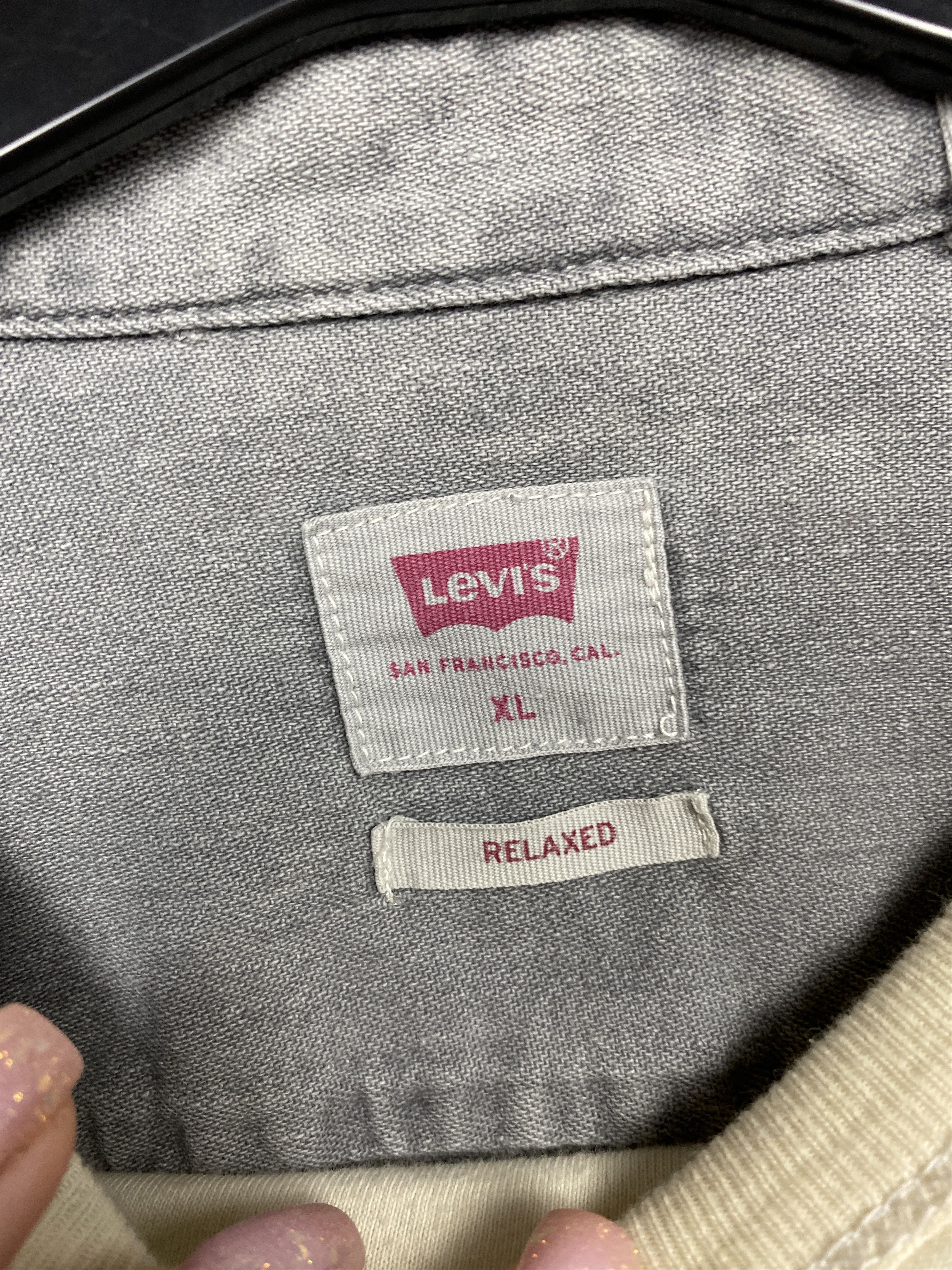 Levi's × Levi's Vintage Clothing Levi's Vintage Mens Grey Denim Shirt Jeans Size US XL / EU 56 / 4 - 4 Thumbnail
