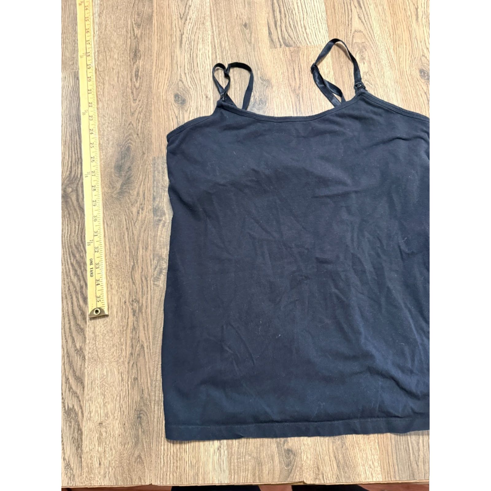 Vintage Motherhood Nursing Shirt Women's Size Medium Black Built in Bra Tank Top Casual Size M / US 6-8 / IT 42-44 - 3 Thumbnail