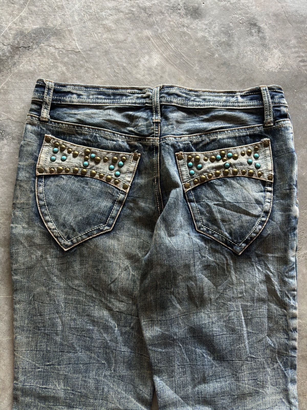 Tornado Mart SEMANTIC DESIGN washed faded distressed super sick design Size US 31 - 16 Thumbnail