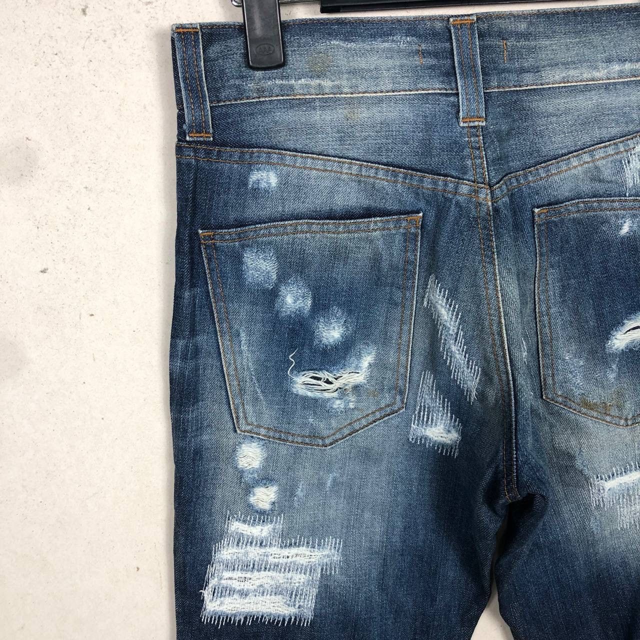 Dolce & Gabbana Destroyed Dolce & Gabbana Distress Ripped Jeans Punk Denim Size US 31 - 12 Thumbnail