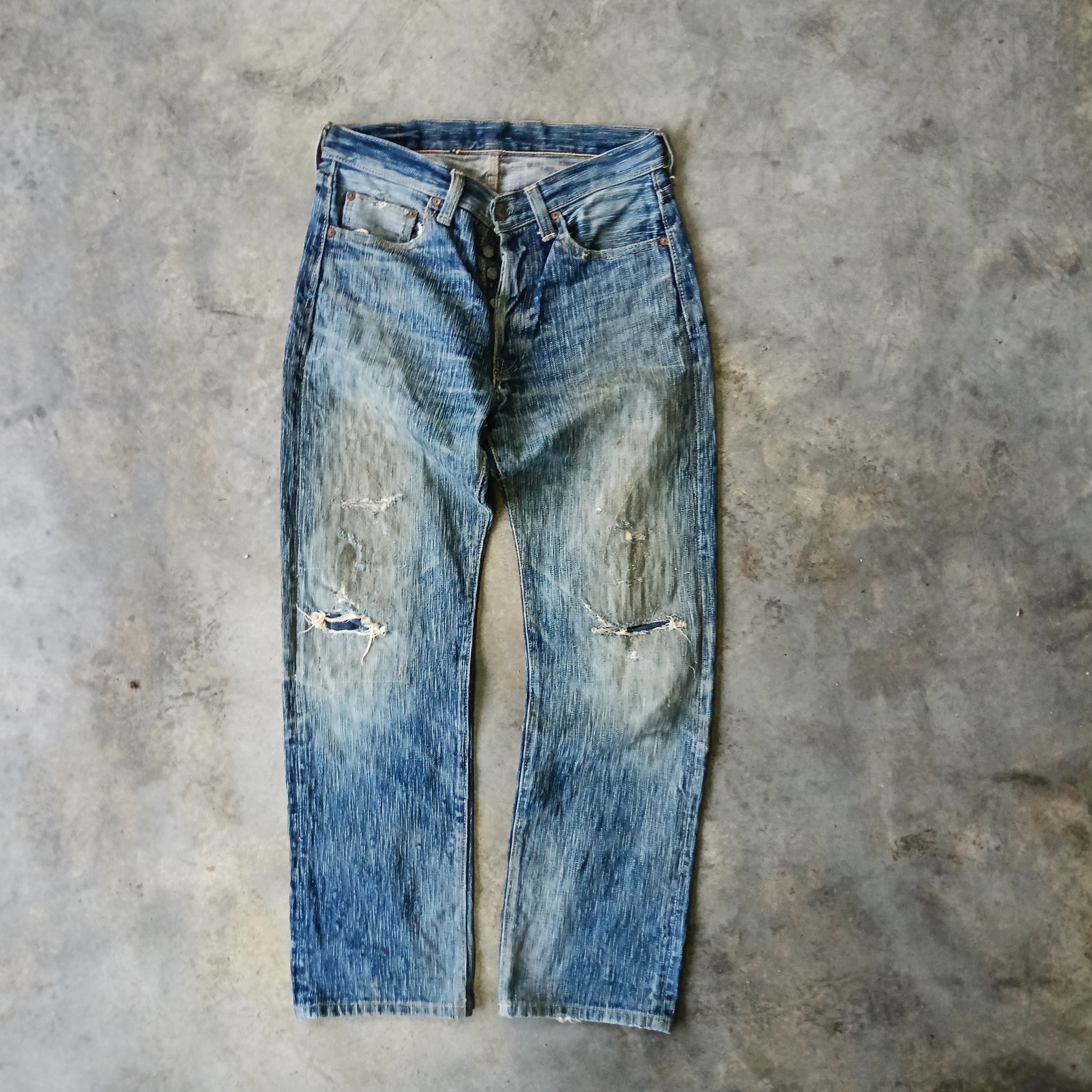 Eternal Eternal Distressed Denim Japanese Brand Size US 31 - 1 Thumbnail