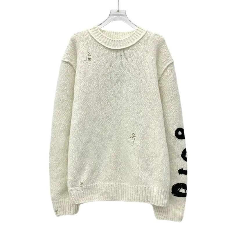 Dior Dior Women's Beige Wool Pullover Sweater 0089 Size M / US 6-8 / IT 42-44 - 1 Thumbnail