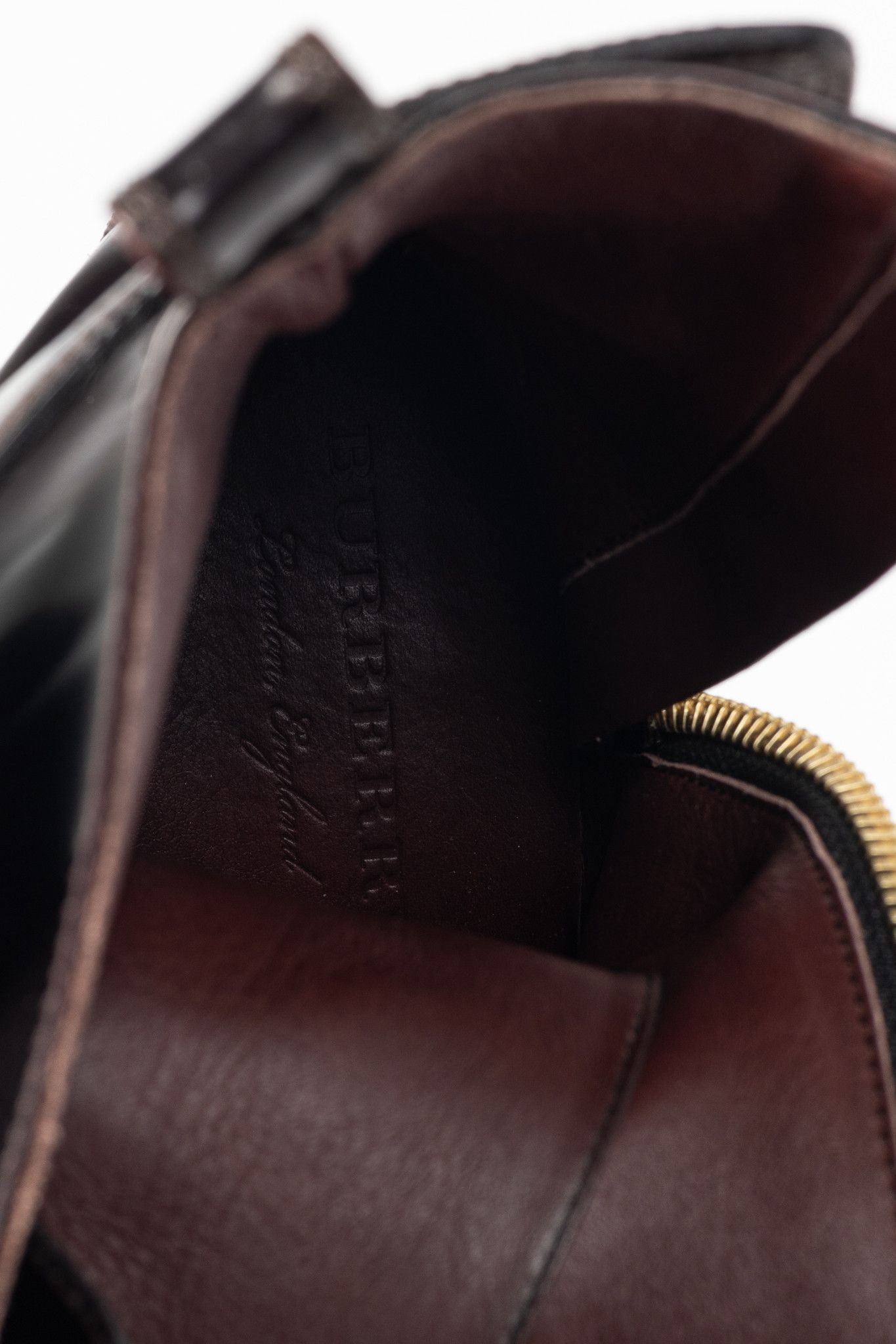Burberry Burberry Scarcroft 50 Buckled Glossed-Leather Combat Boots Size US 7.5 / IT 37.5 - 11 Thumbnail