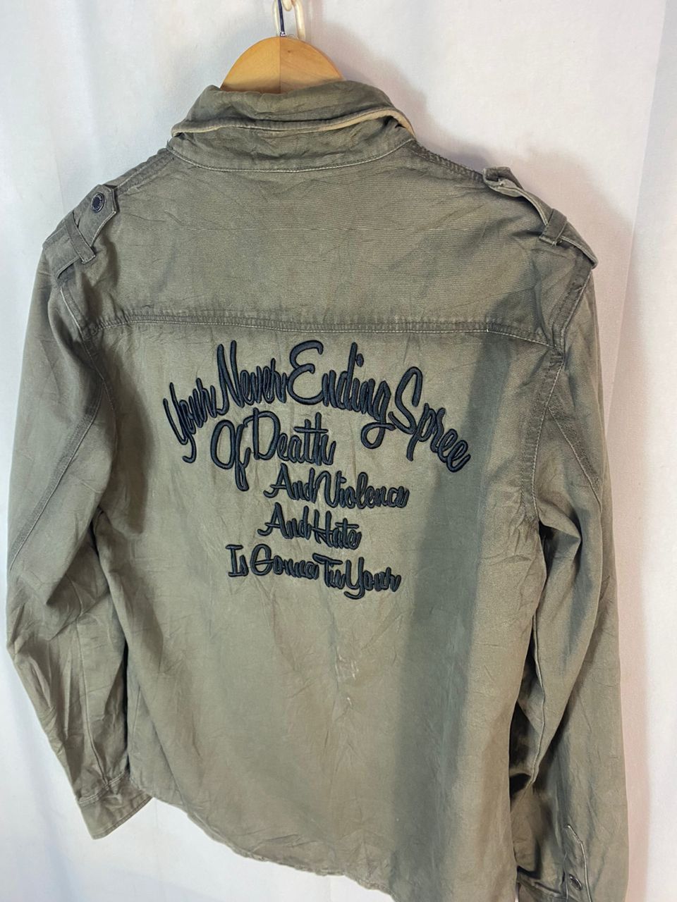 In The Attic × Seditionaries In the attic spellout snap button long sleeve shirt Size US M / EU 48-50 / 2 - 12 Thumbnail