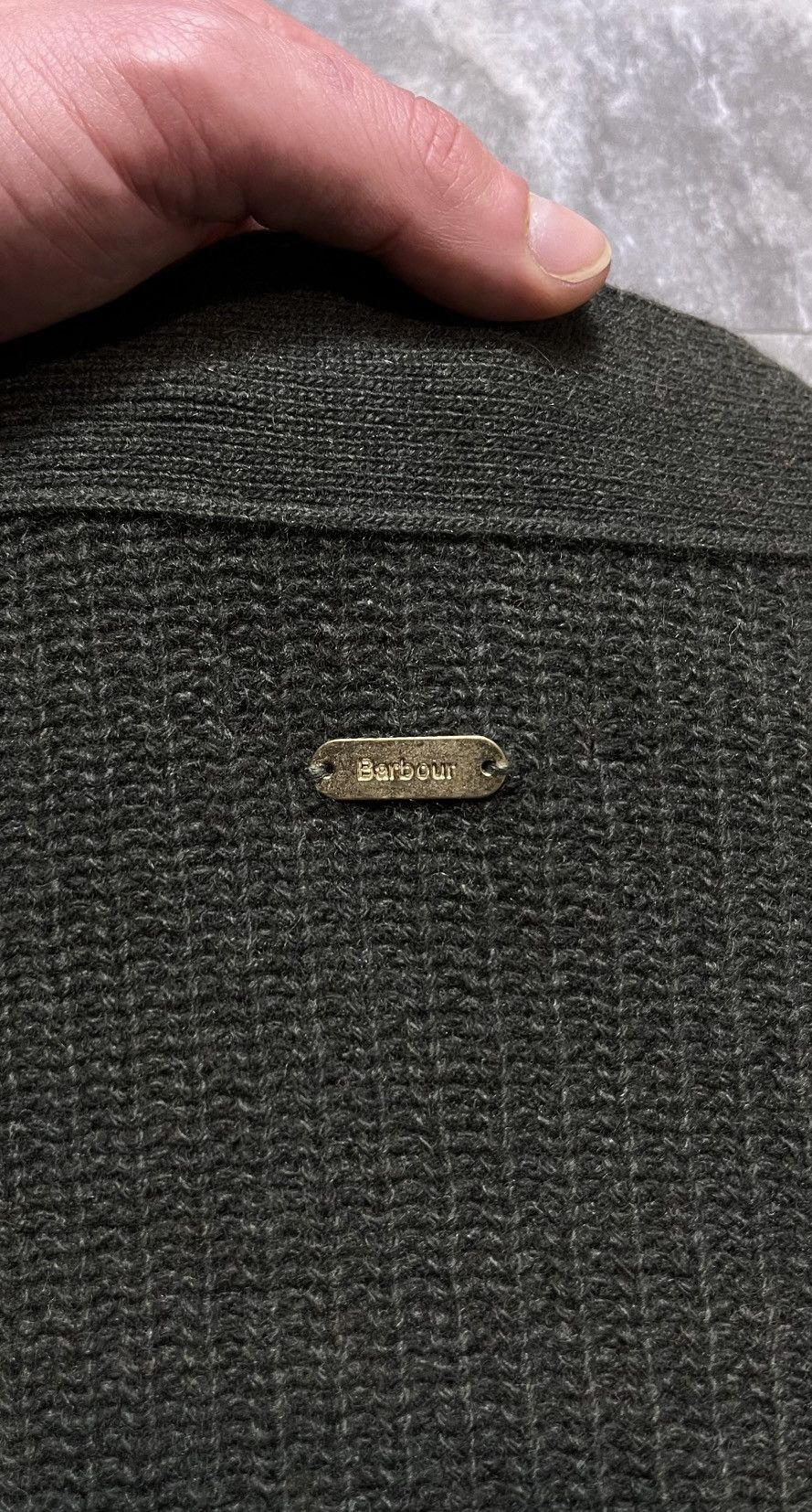 Barbour Barbour Theodore Cardigan Wool Knit Olive Green NWT Size 10 Size L / US 10 / IT 46 - 5 Thumbnail