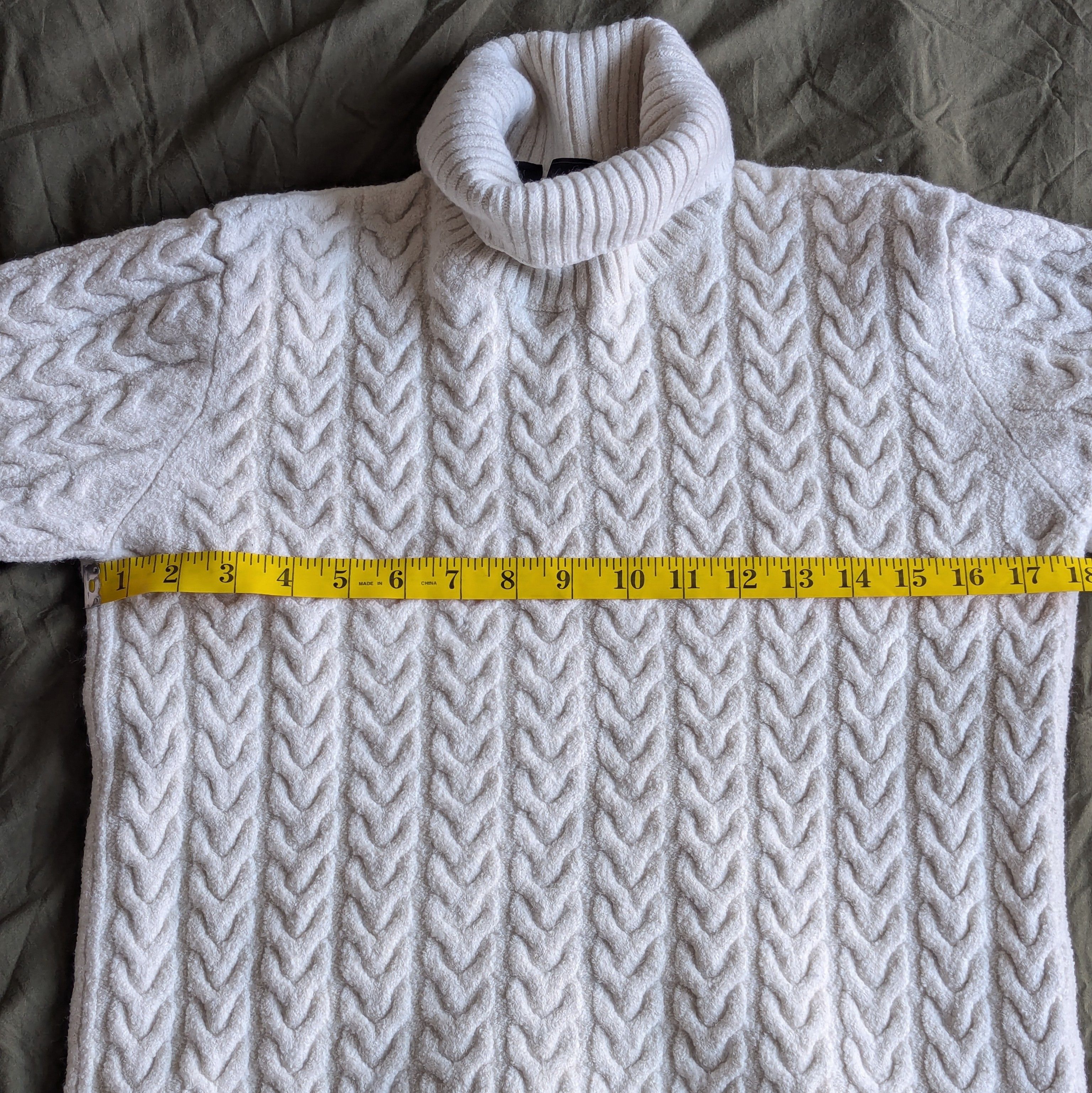 Saks Fifth Avenue White cable knit sweater cable knit jumper knives out style Size US XS / EU 42 / 0 - 4 Thumbnail